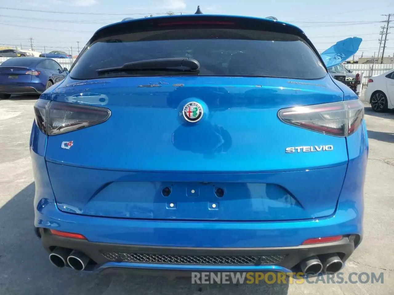 6 fotografías del automóvil dañado ZASPAKEV0R7D79248 ALFA ROMEO STELVIO 2024