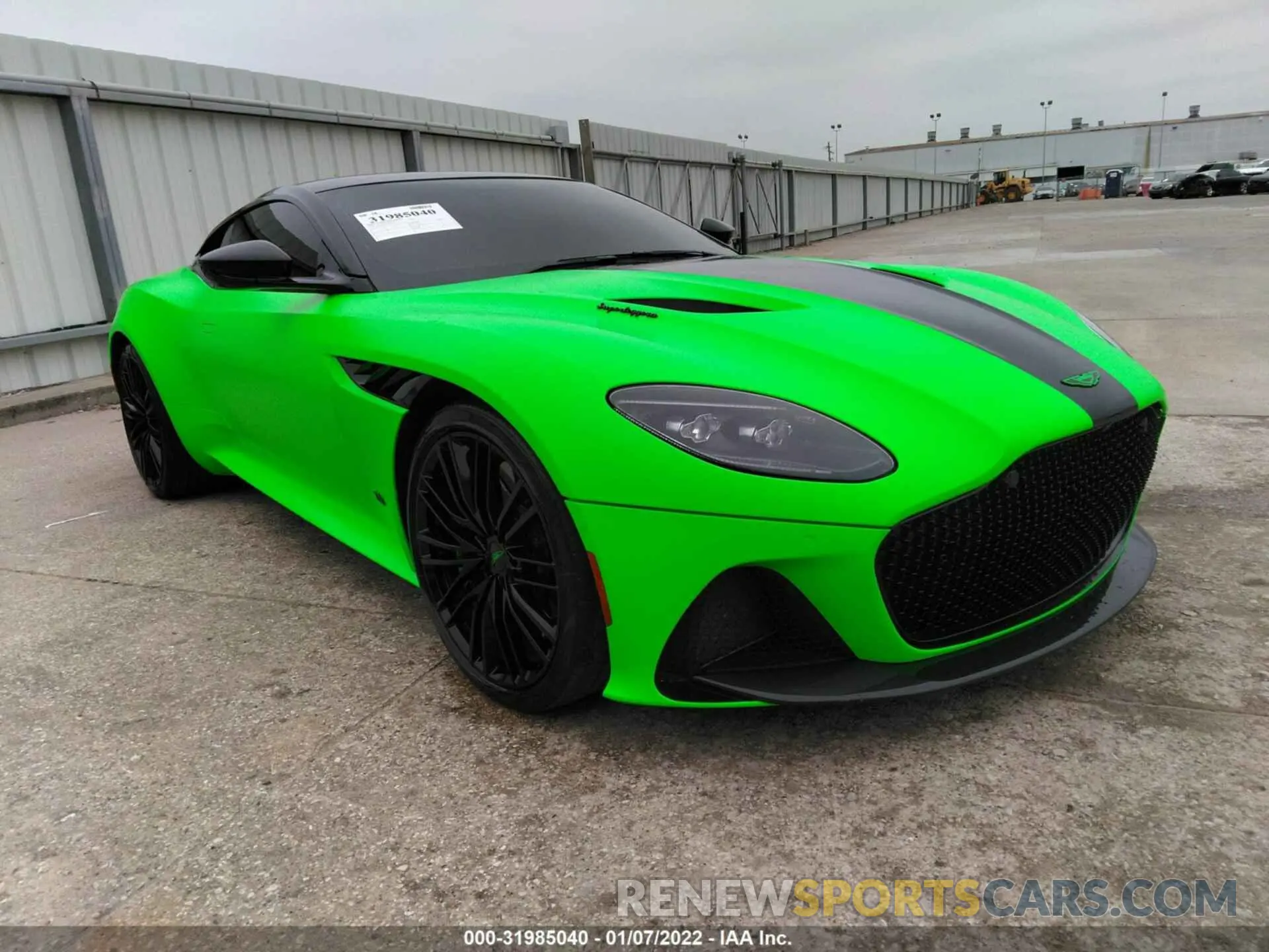 1 fotografías del automóvil dañado SCFRMHAV7LGR02193 ASTON MARTIN DBS 2020
