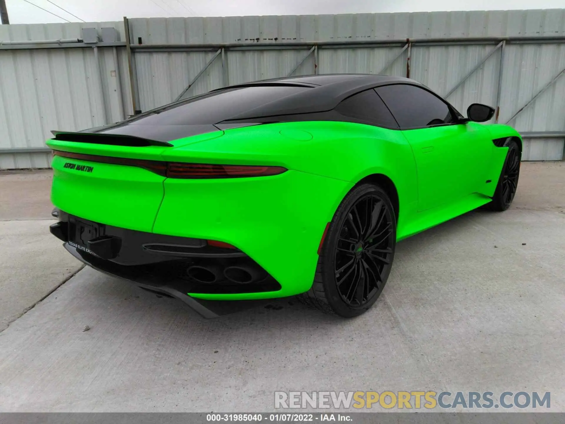 4 fotografías del automóvil dañado SCFRMHAV7LGR02193 ASTON MARTIN DBS 2020
