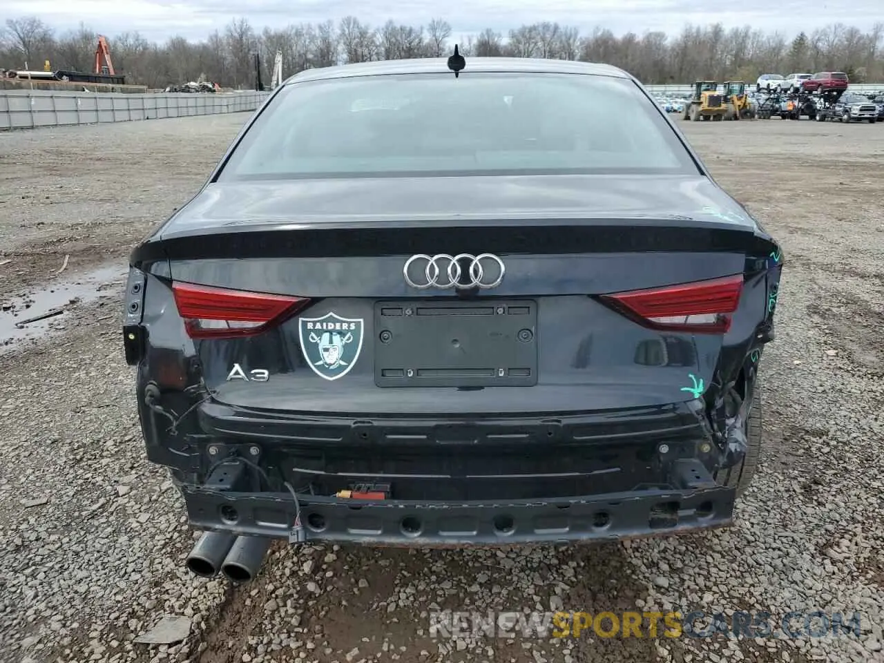 6 fotografías del automóvil dañado WAUAUGFF0K1009935 AUDI A3 2019