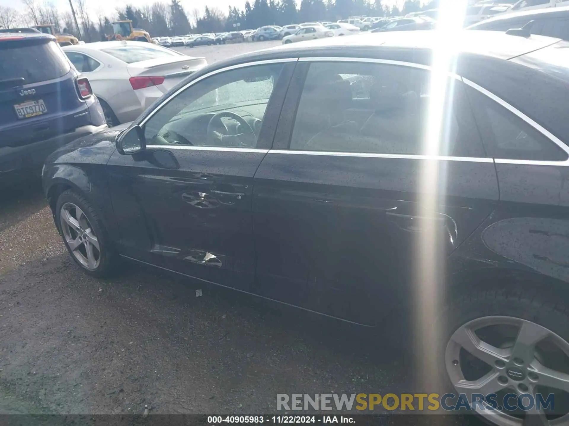 15 fotografías del automóvil dañado WAUBEGFF3K1019313 AUDI A3 2019
