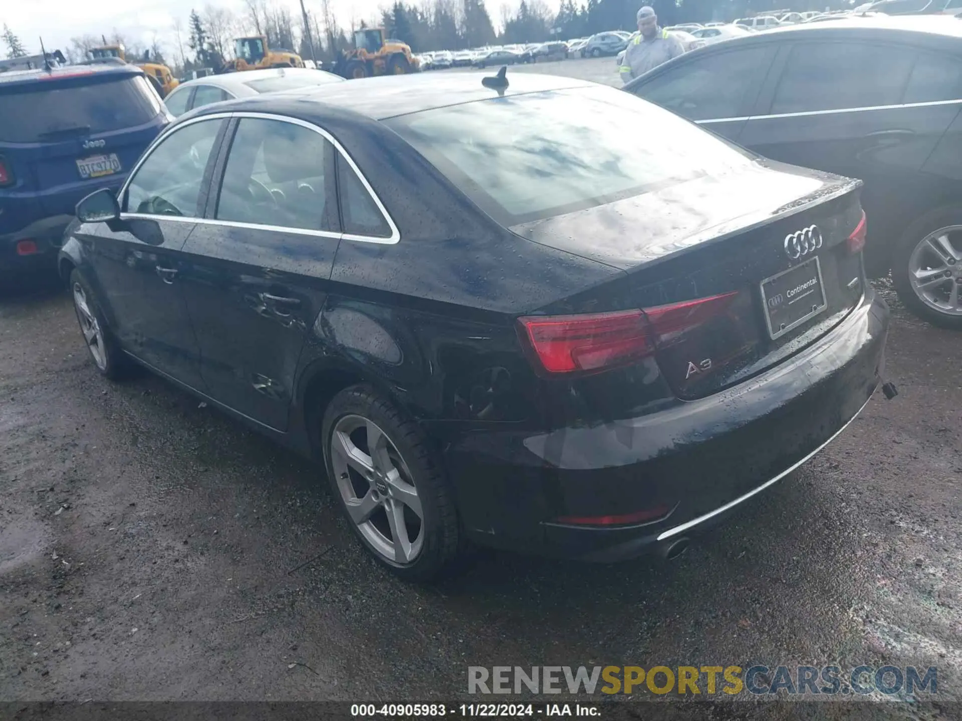 3 fotografías del automóvil dañado WAUBEGFF3K1019313 AUDI A3 2019