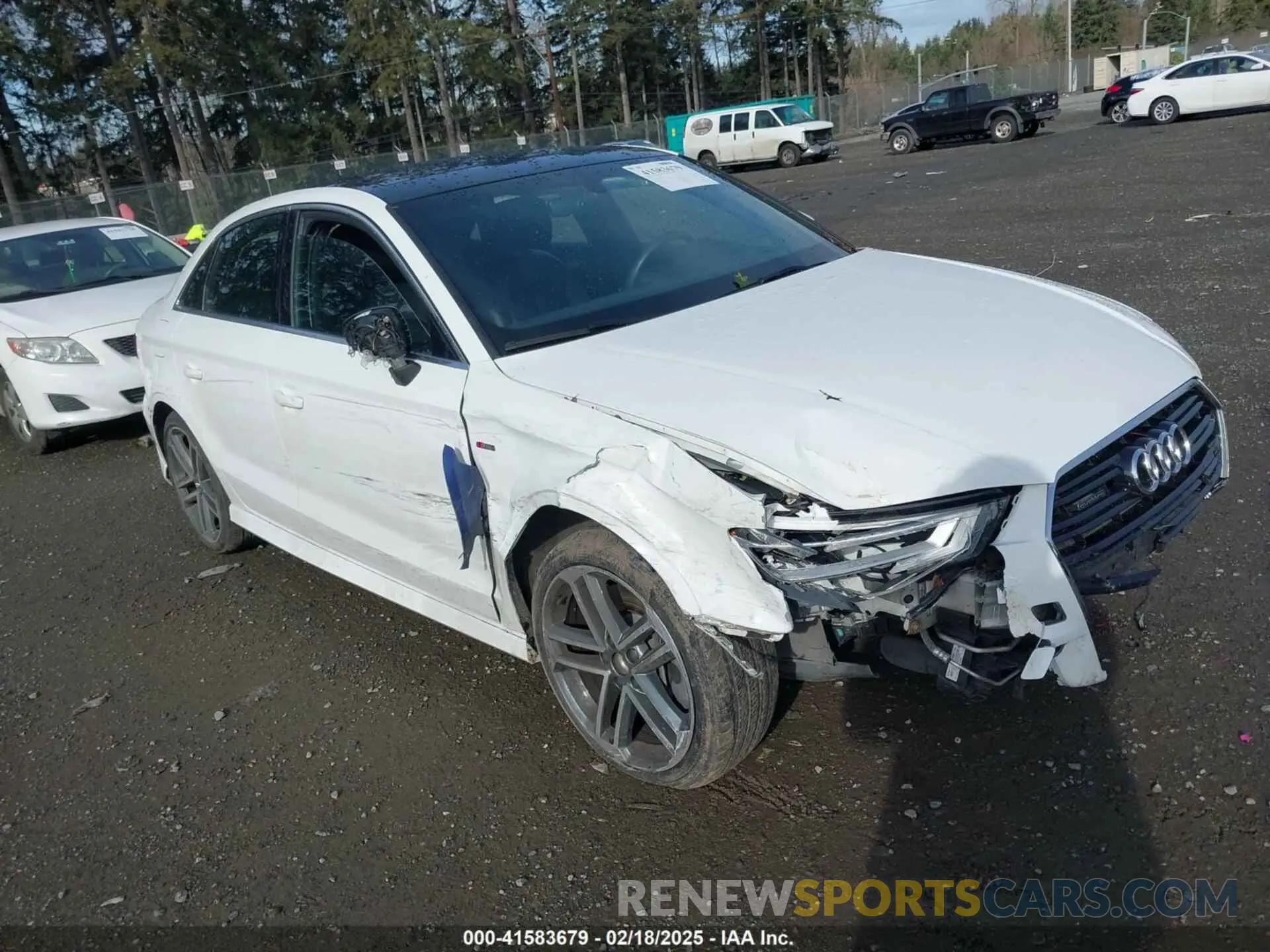 1 fotografías del automóvil dañado WAUJEGFF0KA092795 AUDI A3 2019