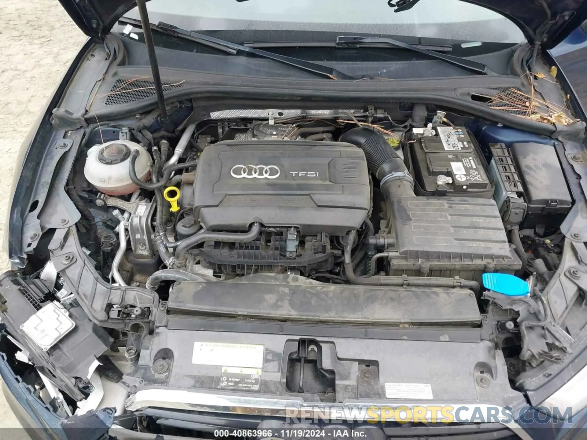 10 fotografías del automóvil dañado WAUJEGFF4K1016934 AUDI A3 2019