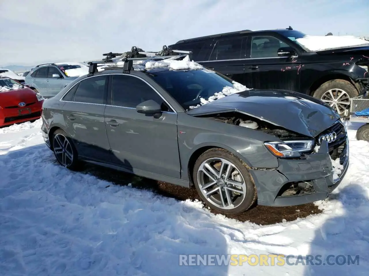 4 fotografías del automóvil dañado WAUJEGFF4K1018456 AUDI A3 2019