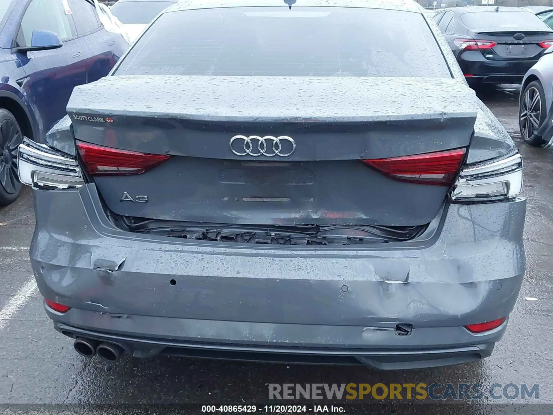 16 fotografías del automóvil dañado WAUAUGFF7LA101951 AUDI A3 2020