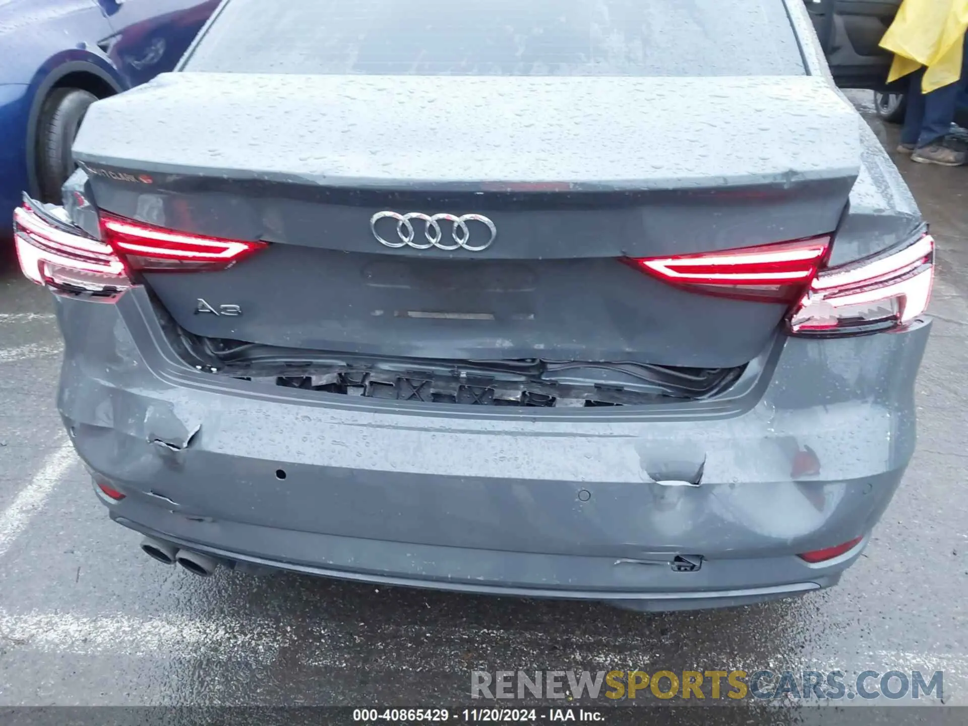 6 fotografías del automóvil dañado WAUAUGFF7LA101951 AUDI A3 2020