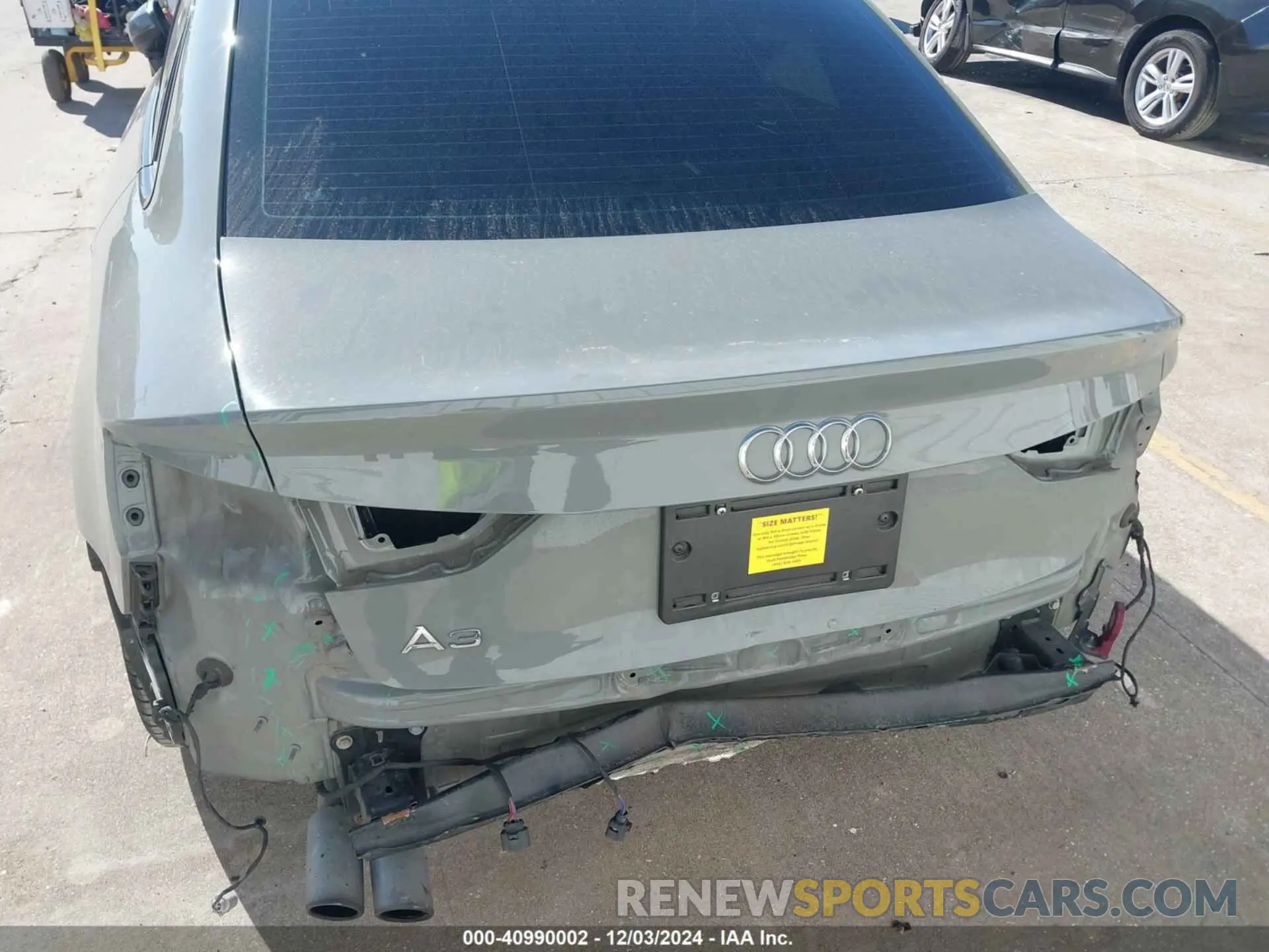 6 fotografías del automóvil dañado WAUCUGFF0LA052746 AUDI A3 2020