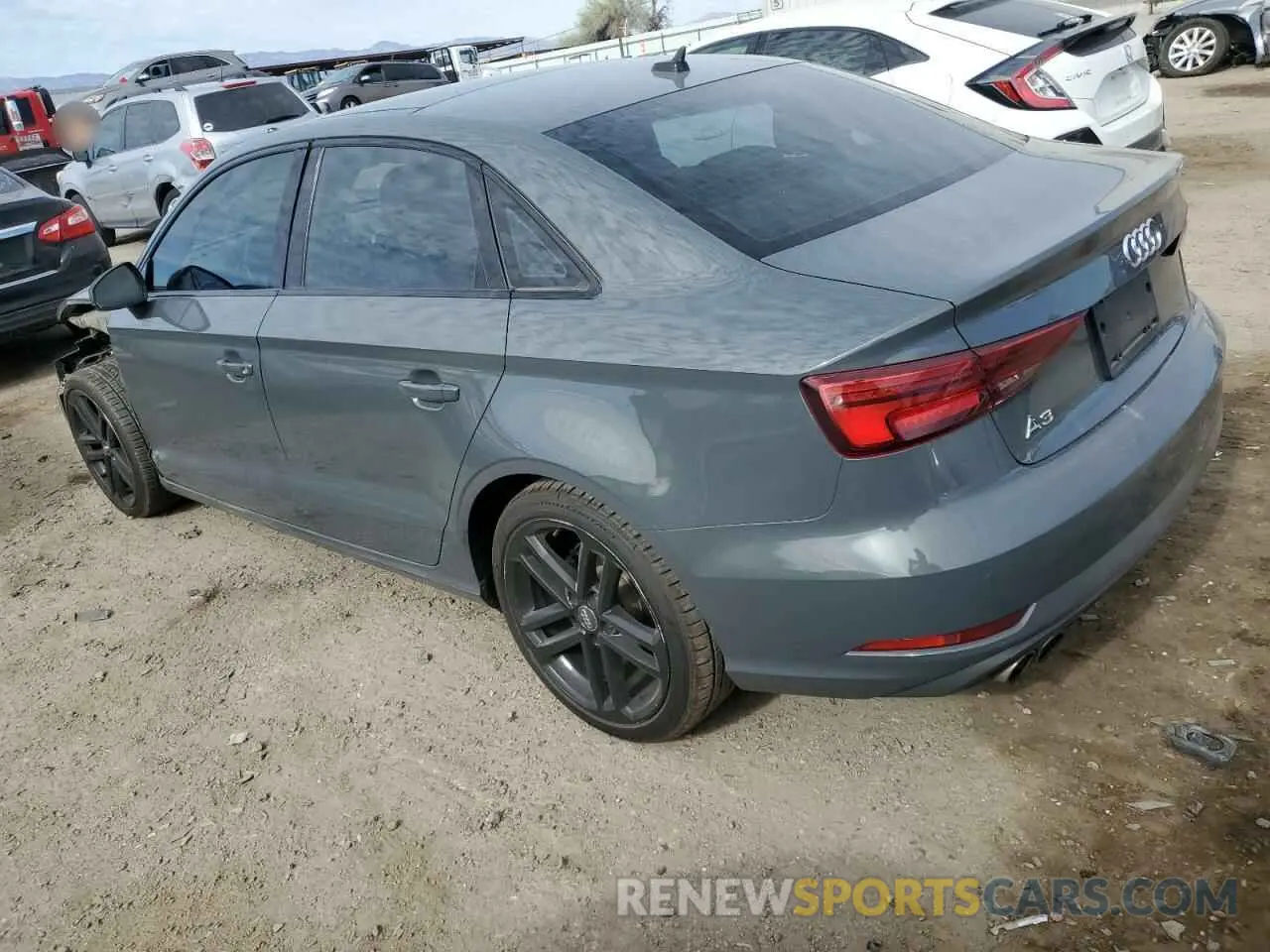 2 fotografías del automóvil dañado WAUCUGFF2LA005427 AUDI A3 2020