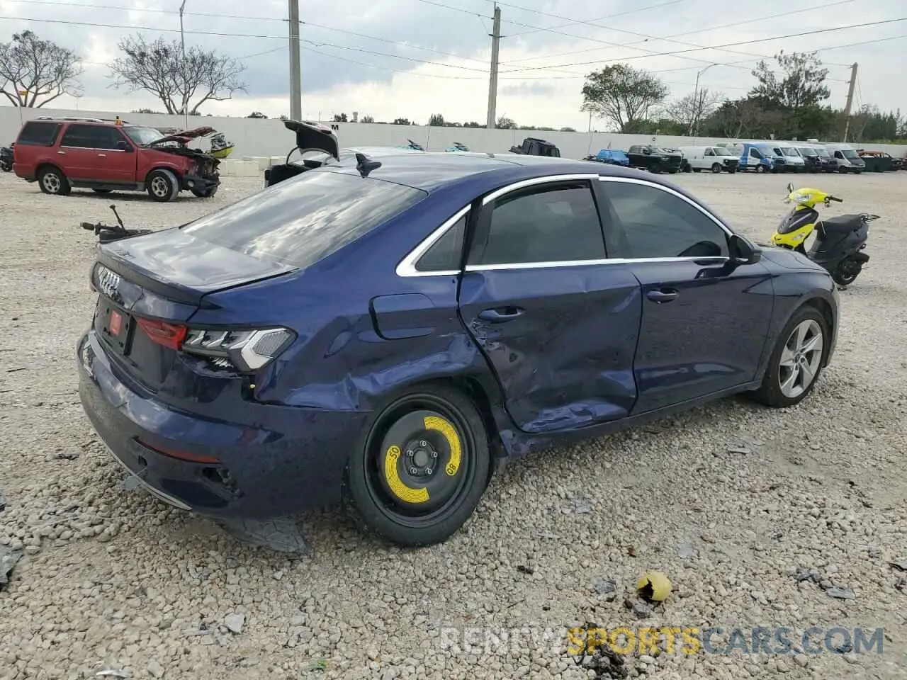 3 fotografías del automóvil dañado WAUAUDGY7NA075594 AUDI A3 2022