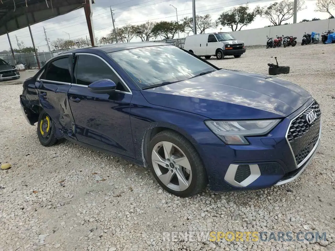 4 fotografías del automóvil dañado WAUAUDGY7NA075594 AUDI A3 2022
