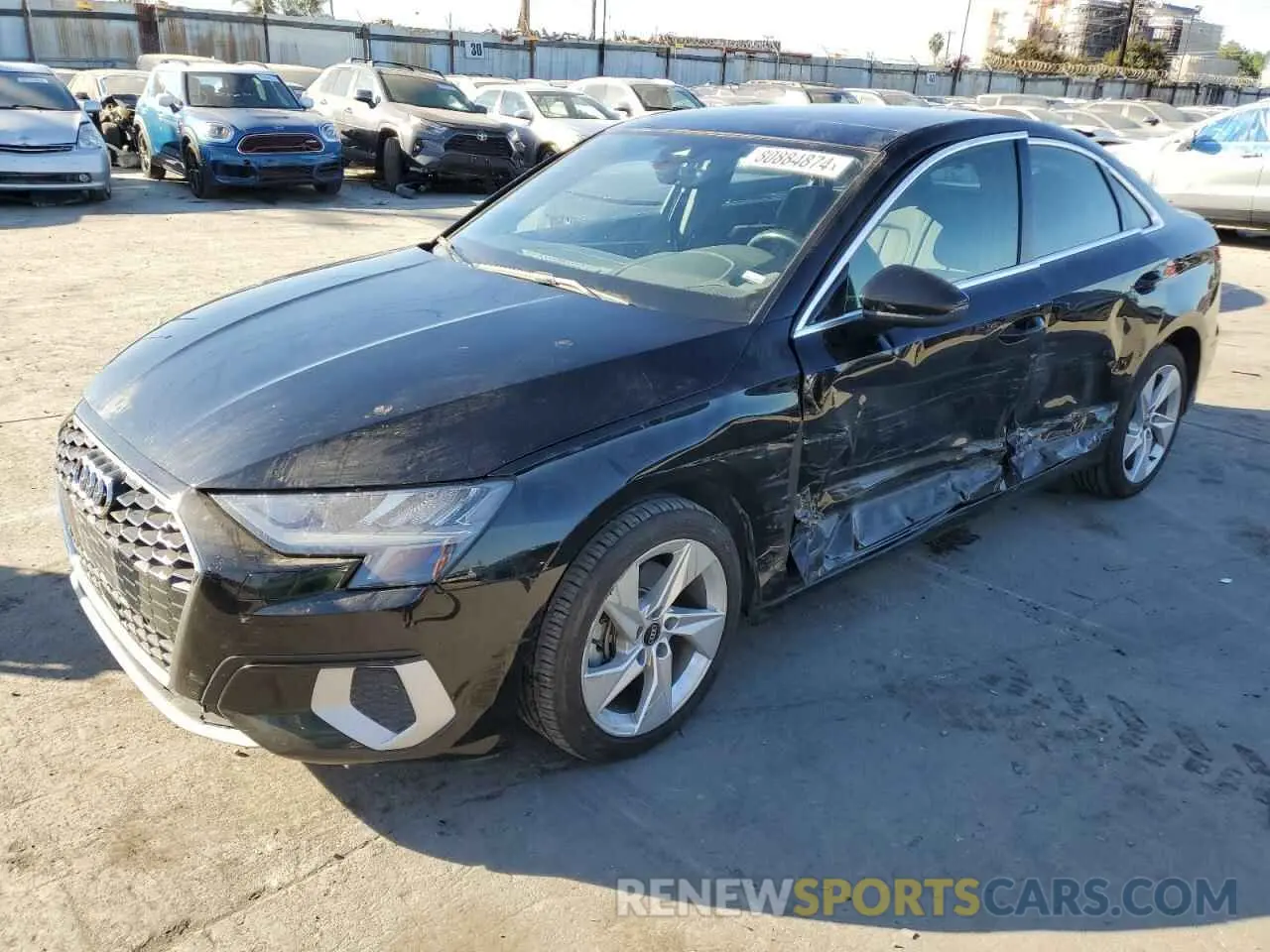 1 fotografías del automóvil dañado WAUAUDGY9NA040121 AUDI A3 2022