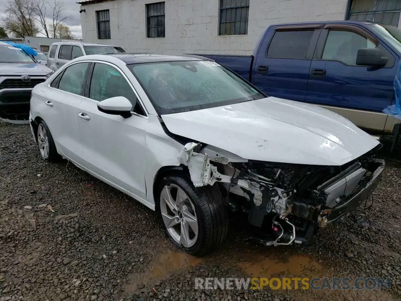 4 fotografías del automóvil dañado WAUGUDGY7NA065609 AUDI A3 2022