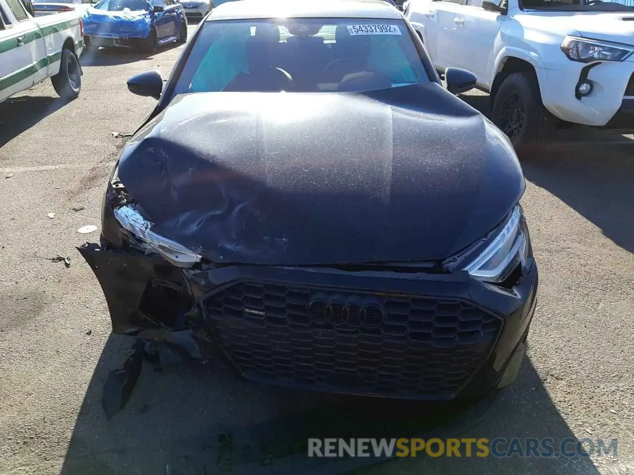7 fotografías del automóvil dañado WAUHUDGY5NA030880 AUDI A3 2022