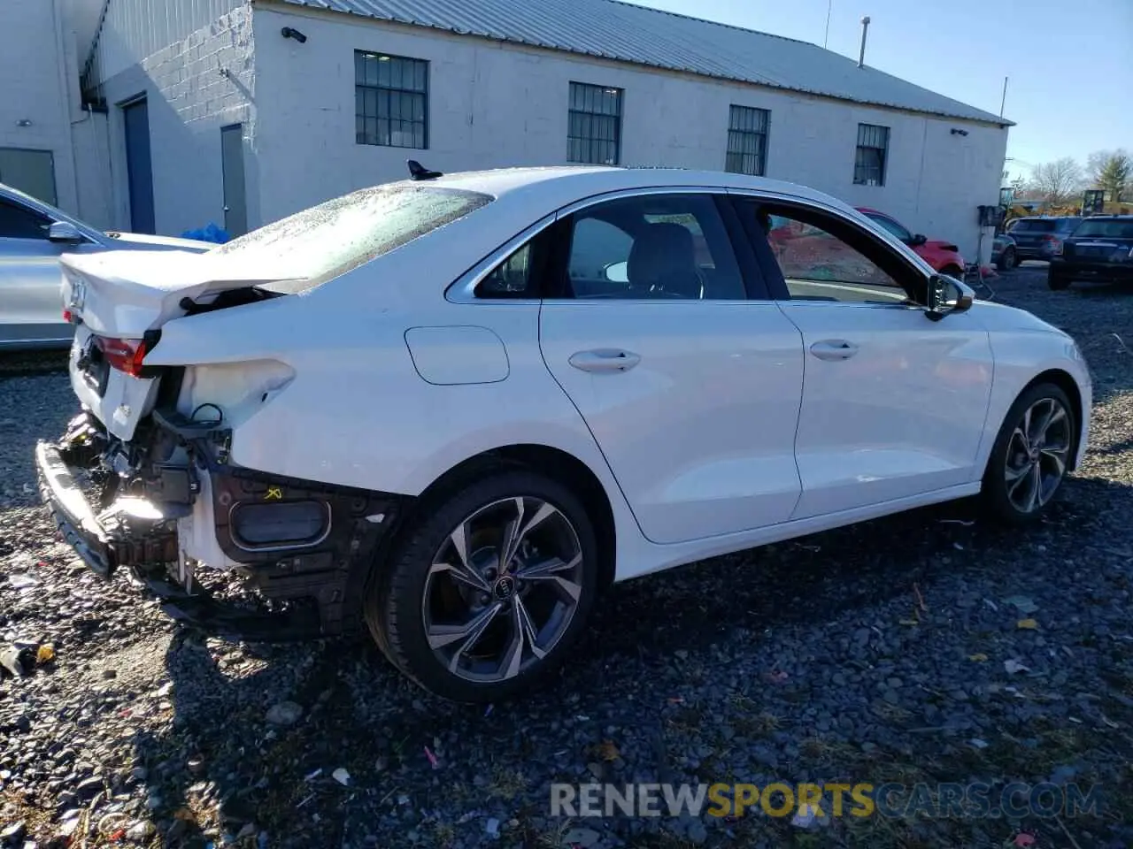 3 fotografías del automóvil dañado WAUHUDGY7NA060222 AUDI A3 2022