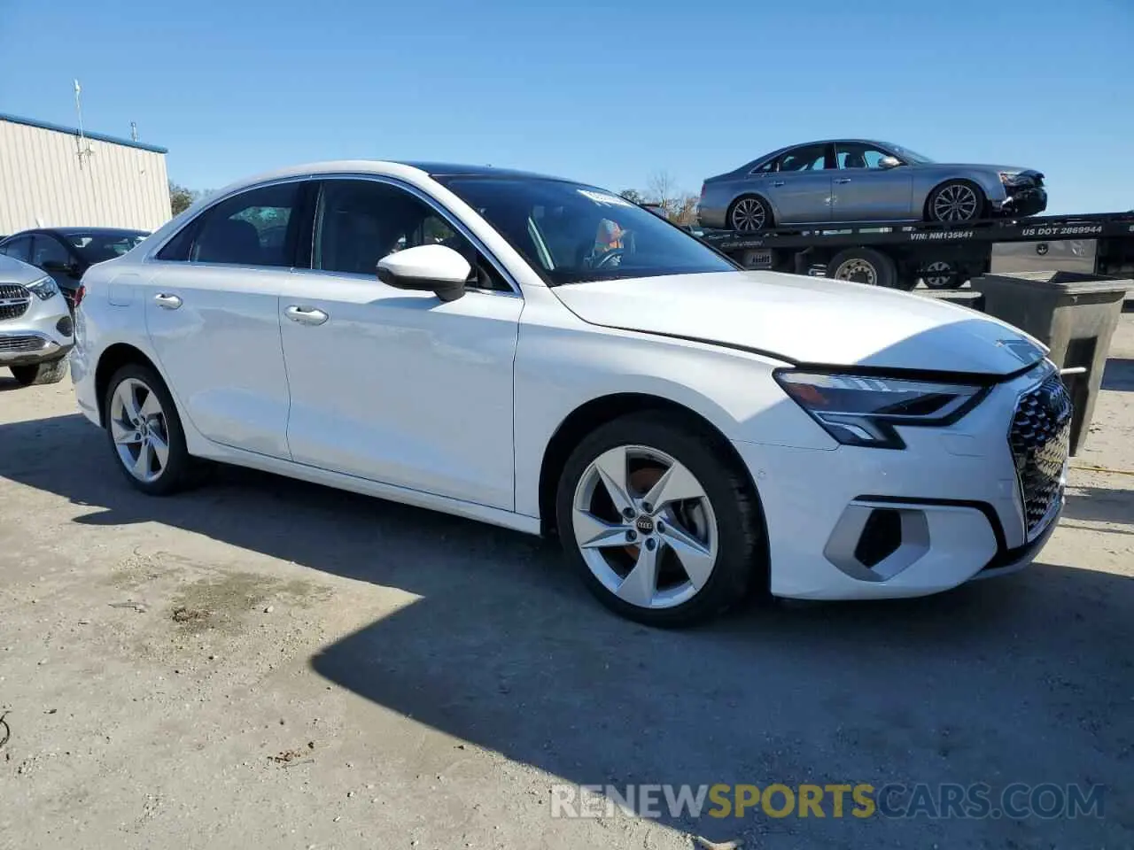 4 fotografías del automóvil dañado WAUAUDGY1PA039208 AUDI A3 2023