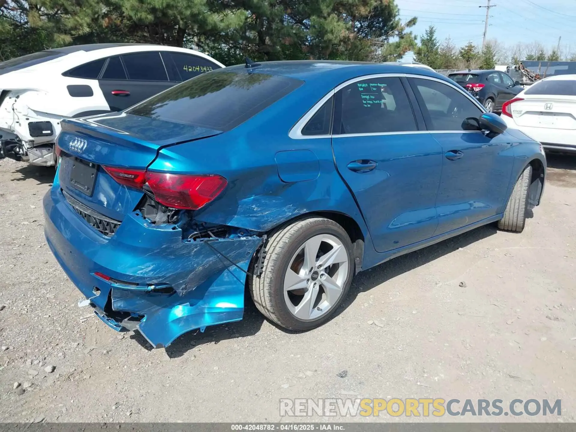 4 fotografías del automóvil dañado WAUAUDGY1PA084908 AUDI A3 2023