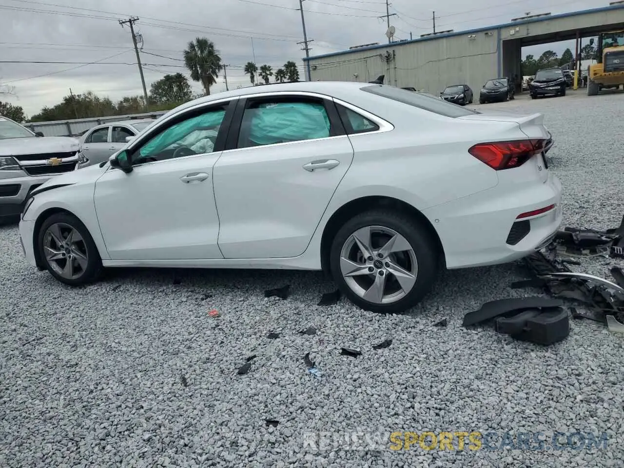2 fotografías del automóvil dañado WAUAUDGY2PA085243 AUDI A3 2023