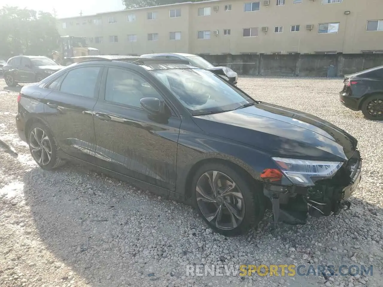 4 fotografías del automóvil dañado WAUAUDGY5PA040071 AUDI A3 2023
