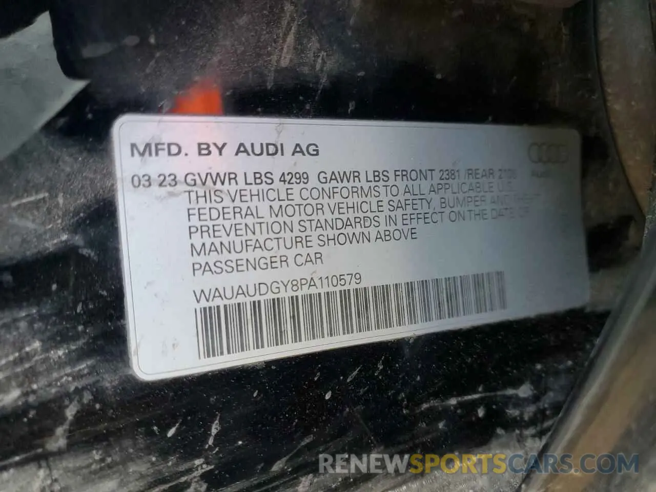 15 fotografías del automóvil dañado WAUAUDGY8PA110579 AUDI A3 2023
