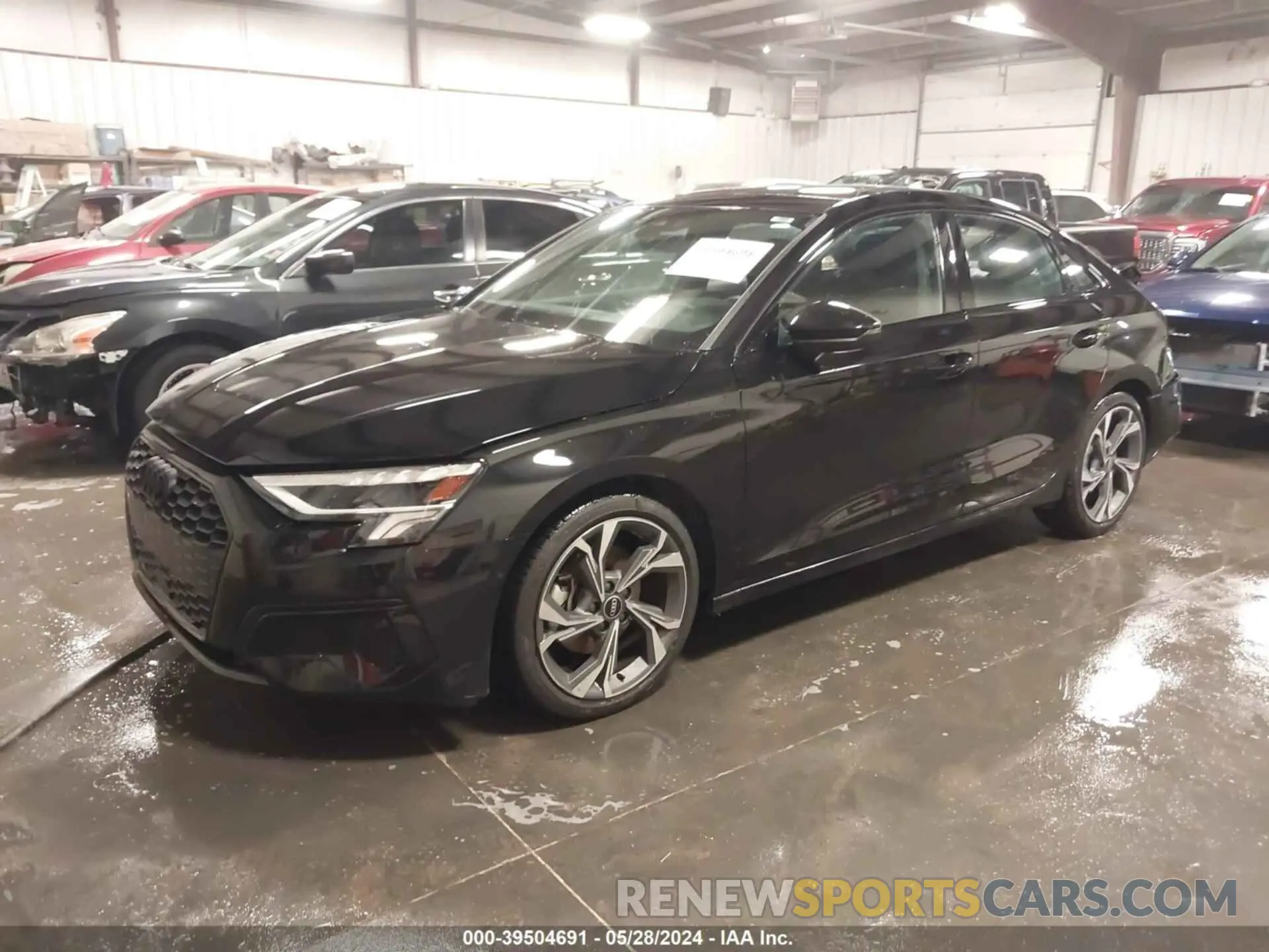 2 fotografías del automóvil dañado WAUAUDGY9PA015481 AUDI A3 2023
