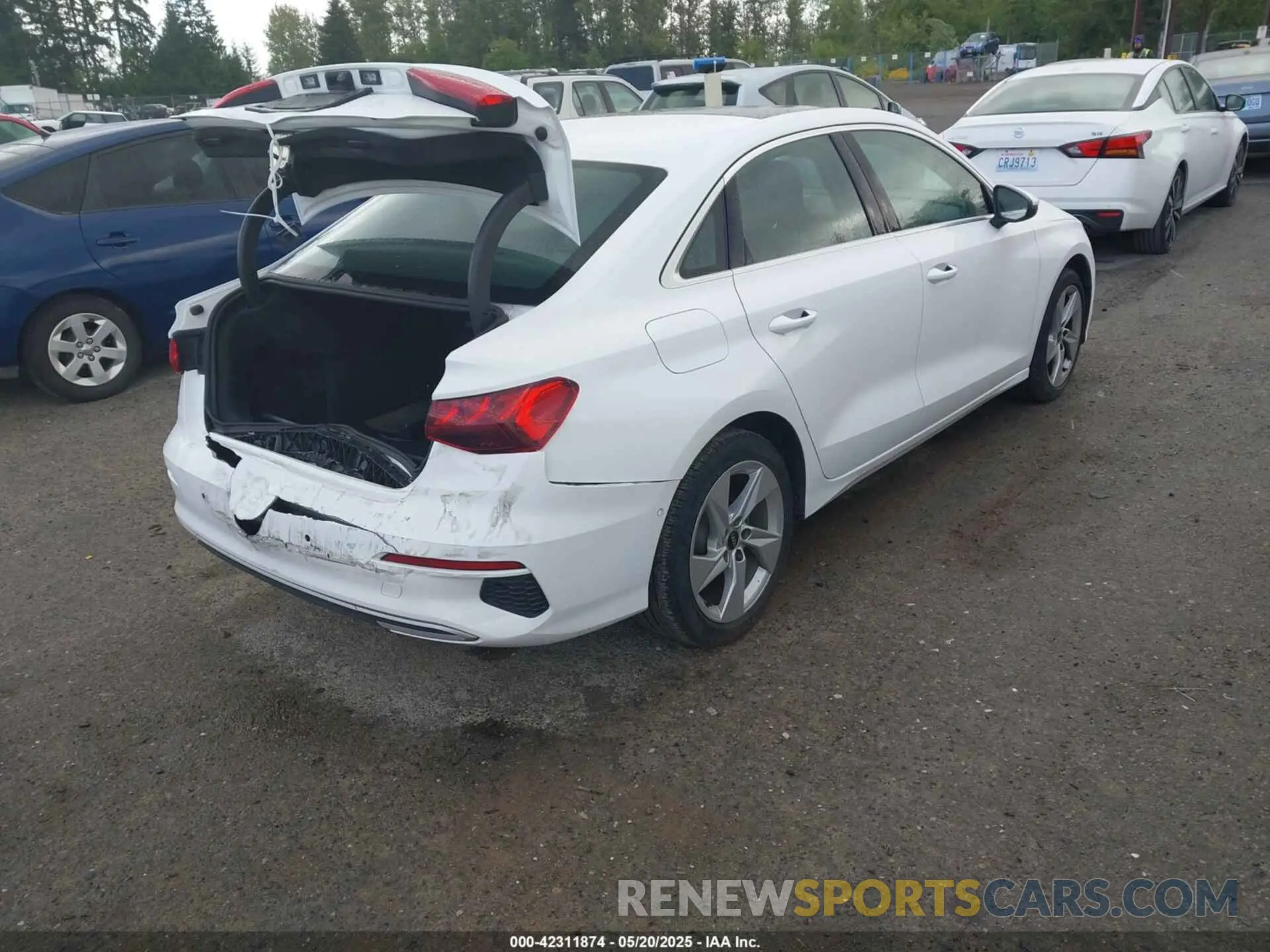 4 fotografías del automóvil dañado WAUAUDGYXPA118652 AUDI A3 2023