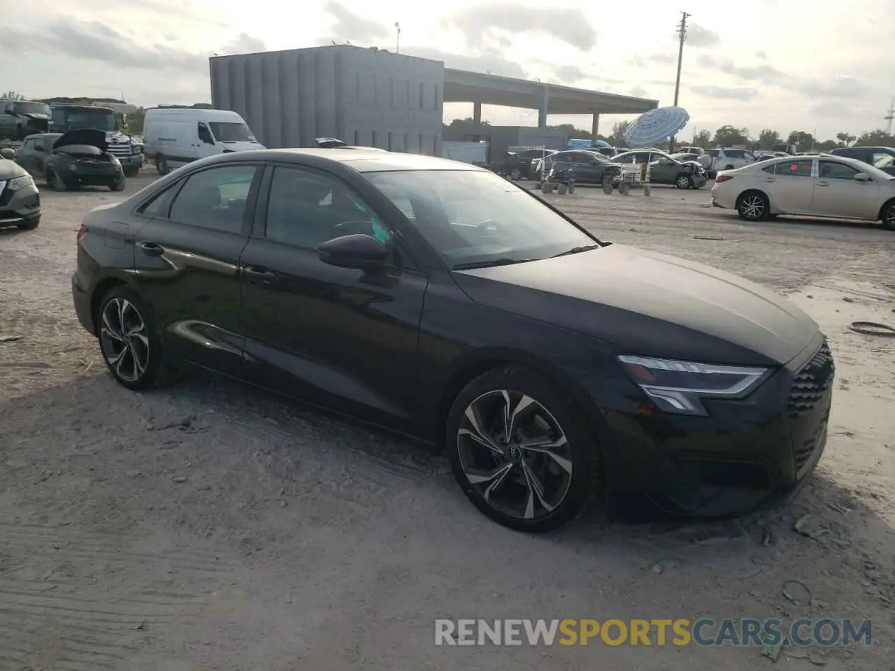 4 fotografías del automóvil dañado WAUBUDGY3PA122935 AUDI A3 2023