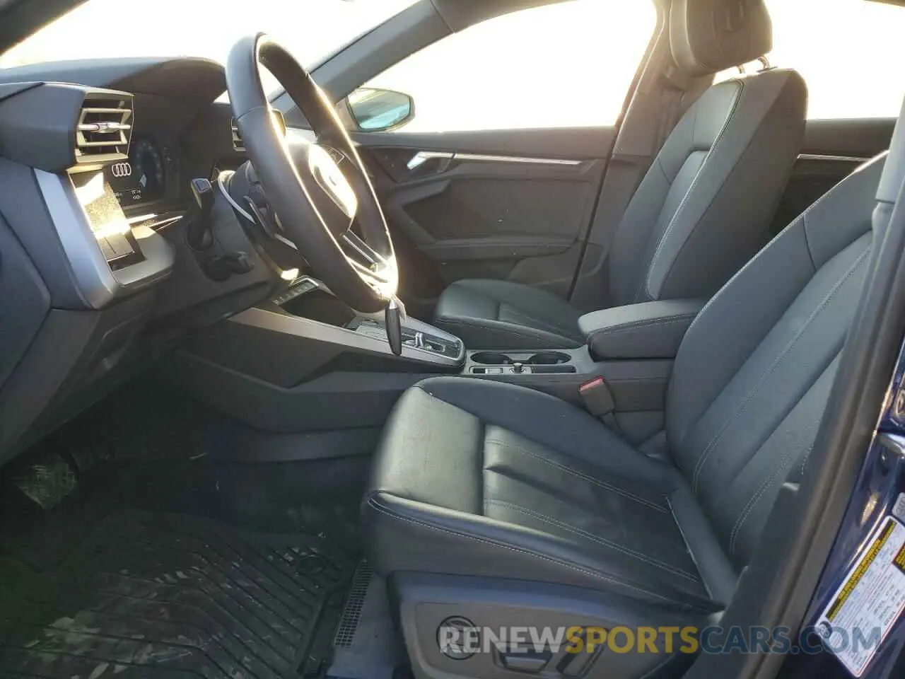 7 fotografías del automóvil dañado WAUBUDGY8PA073912 AUDI A3 2023