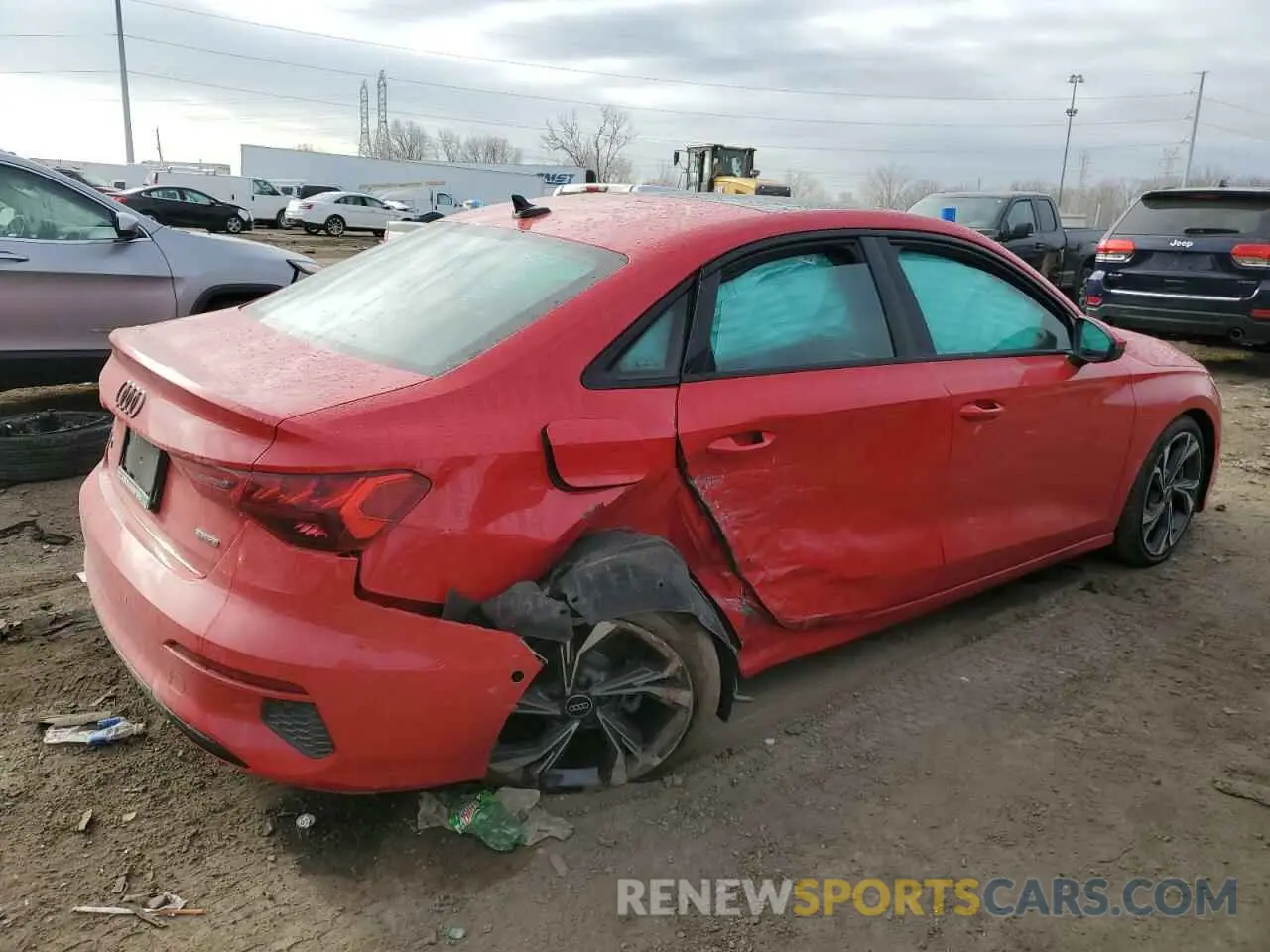 3 fotografías del automóvil dañado WAUGUDGY3PA049054 AUDI A3 2023