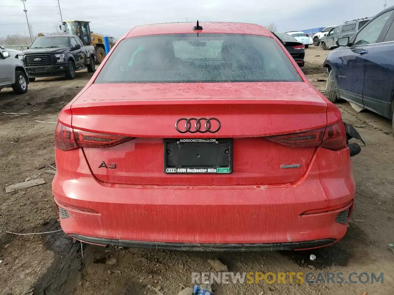 6 fotografías del automóvil dañado WAUGUDGY3PA049054 AUDI A3 2023