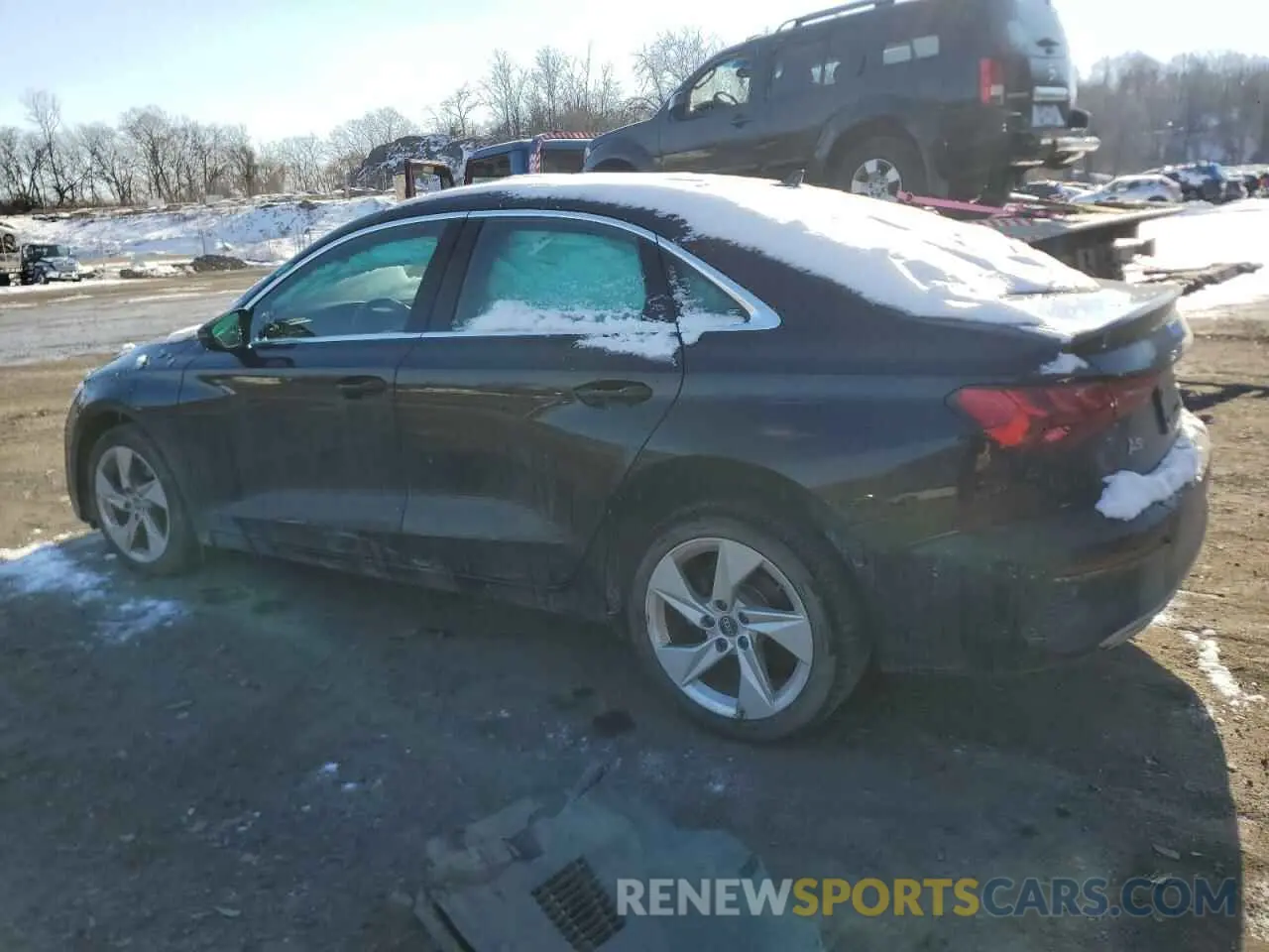 2 fotografías del automóvil dañado WAUHUDGY1PA068299 AUDI A3 2023