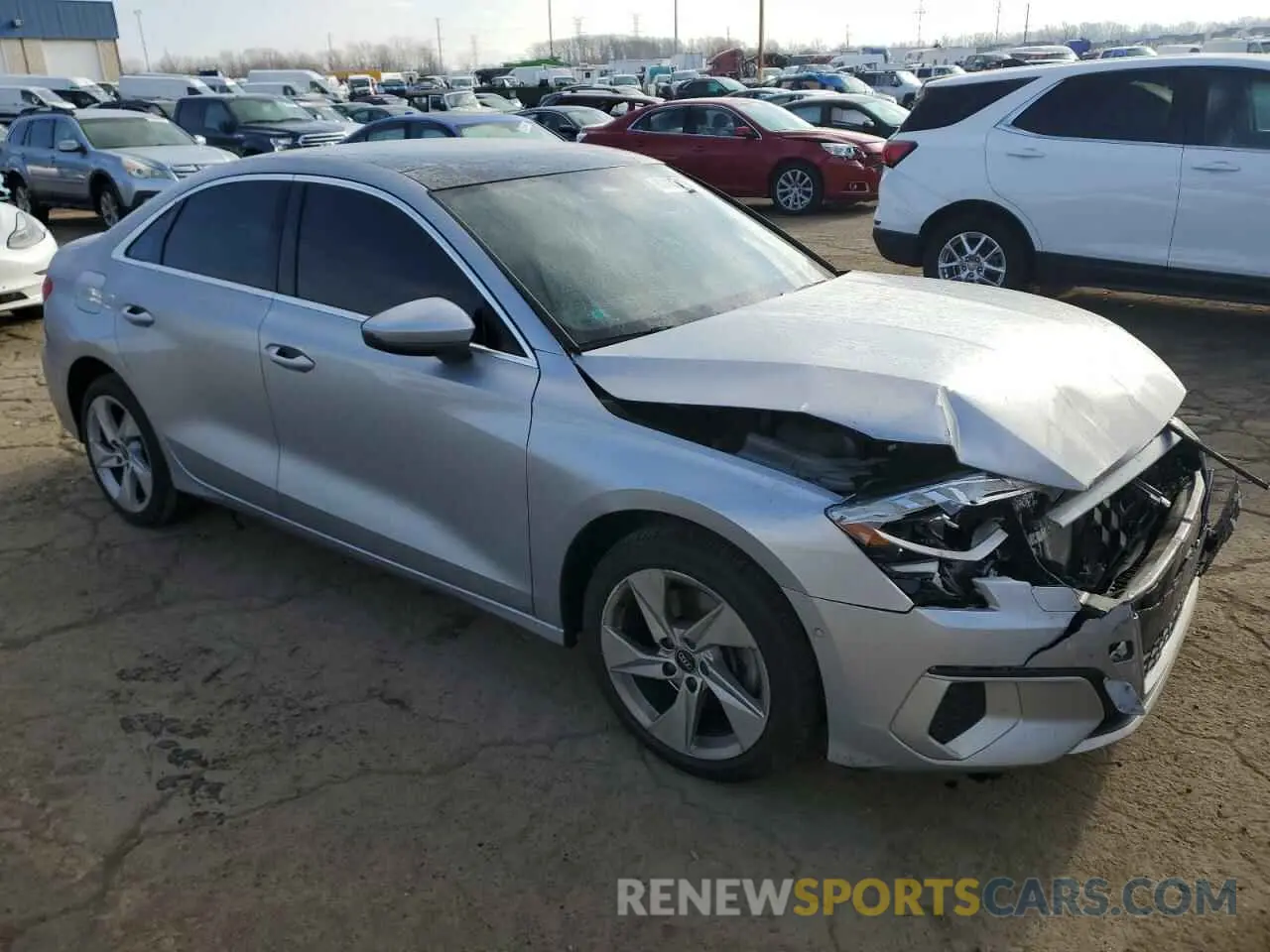 4 fotografías del automóvil dañado WAUHUDGY6PA078374 AUDI A3 2023