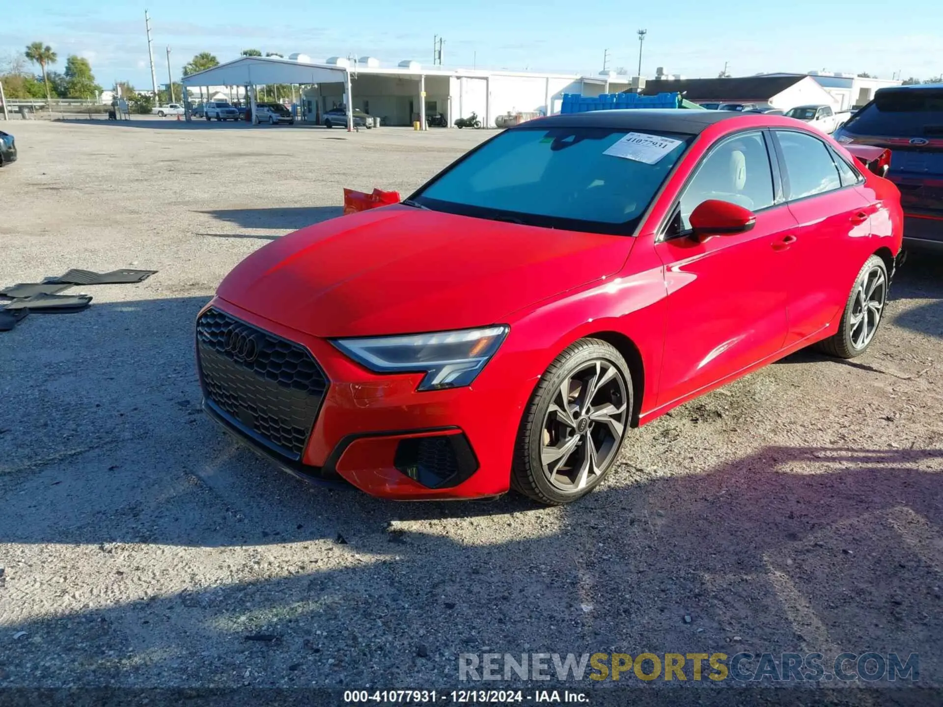 2 fotografías del automóvil dañado WAUHUDGYXPA076918 AUDI A3 2023