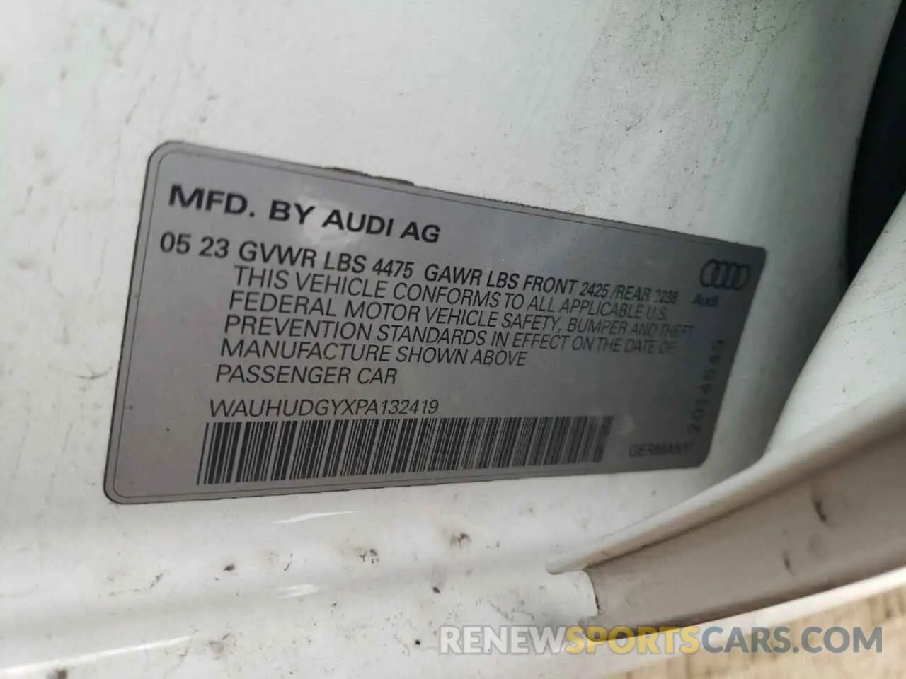 12 fotografías del automóvil dañado WAUHUDGYXPA132419 AUDI A3 2023
