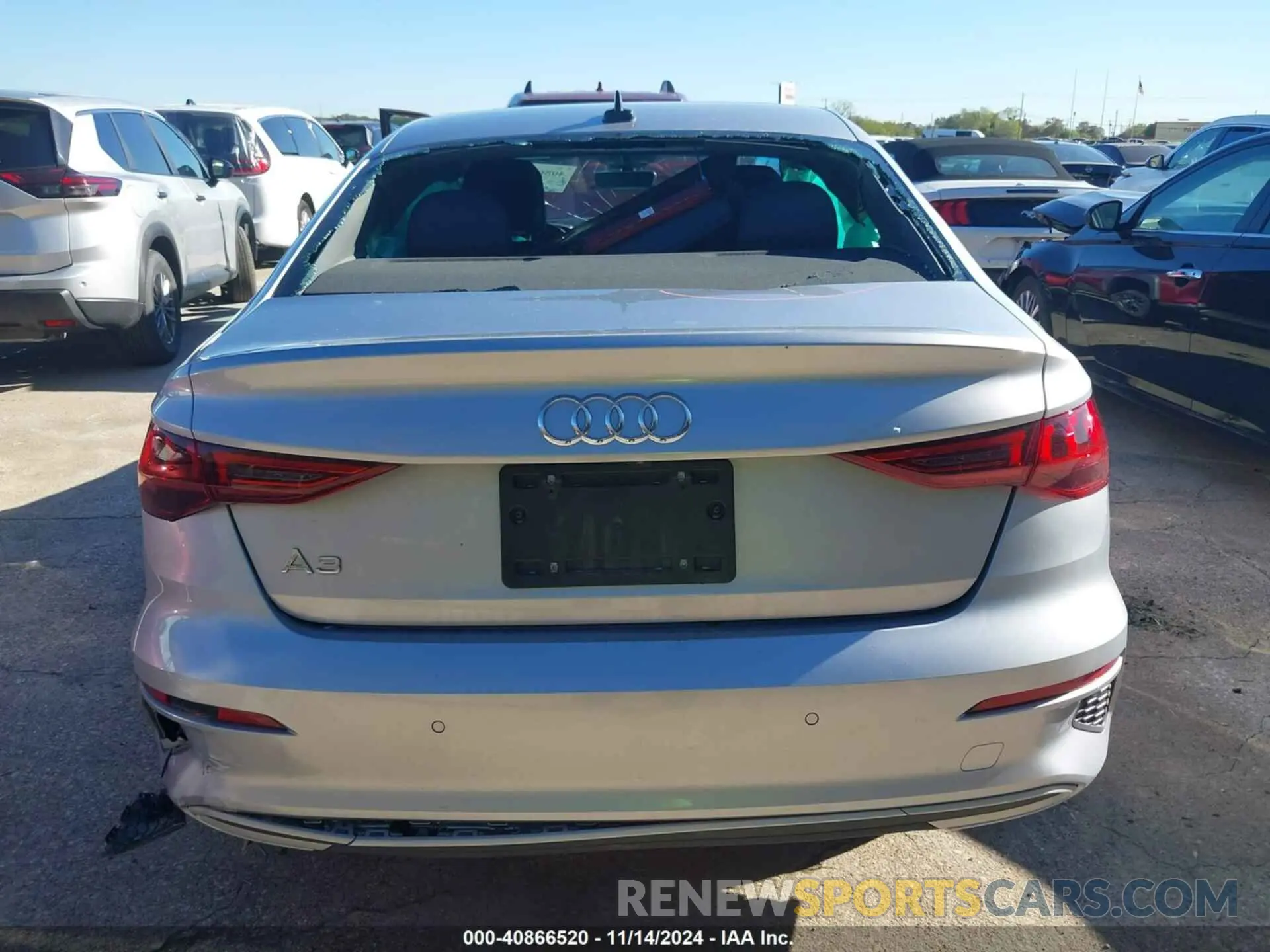 15 fotografías del automóvil dañado WAUAUDGY3RA099512 AUDI A3 2024