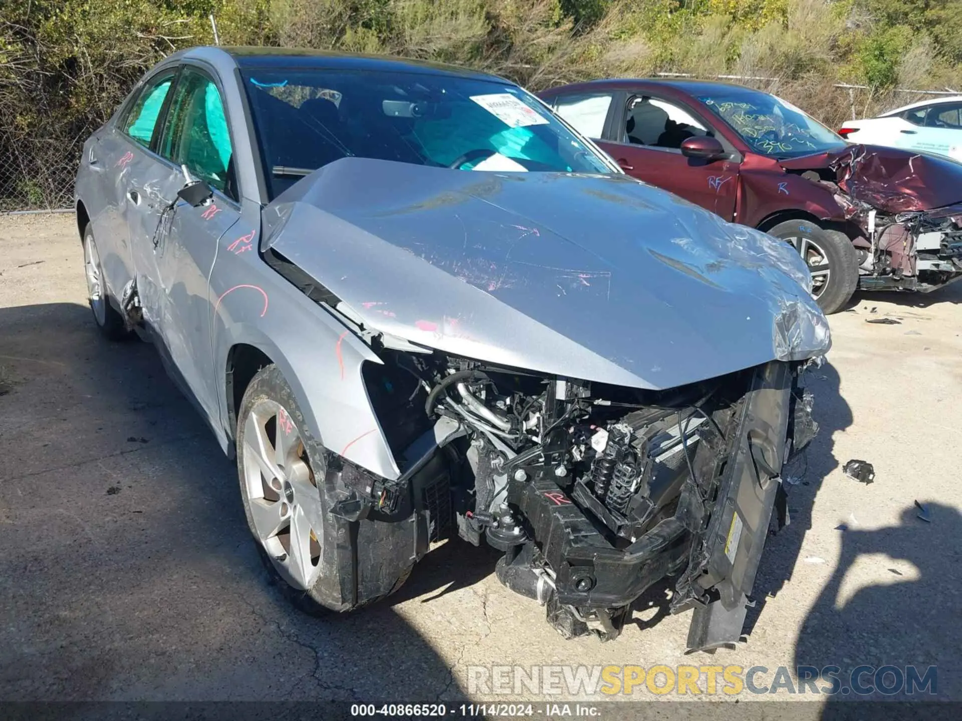6 fotografías del automóvil dañado WAUAUDGY3RA099512 AUDI A3 2024