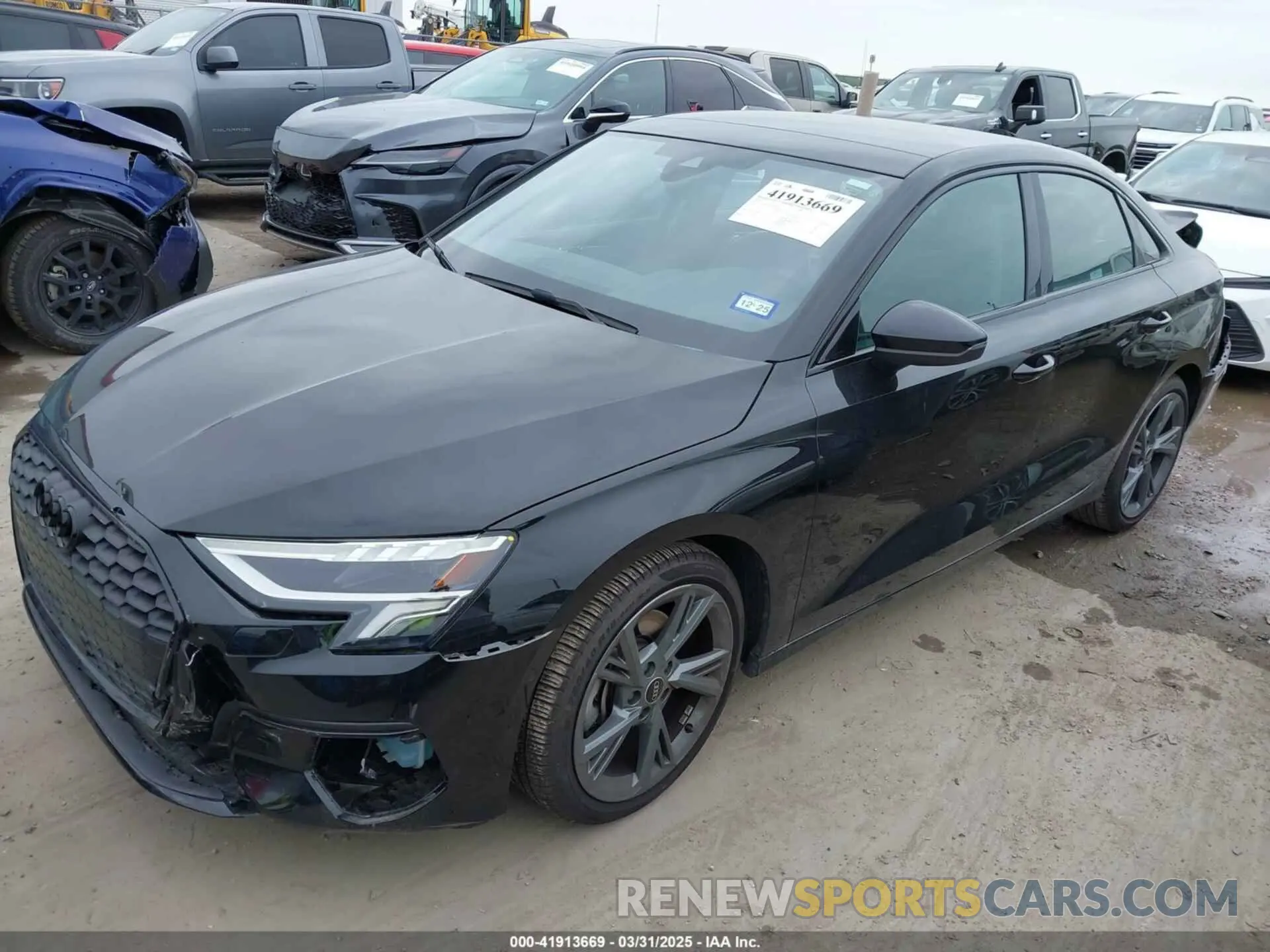 2 fotografías del automóvil dañado WAUAUDGY4RA137345 AUDI A3 2024