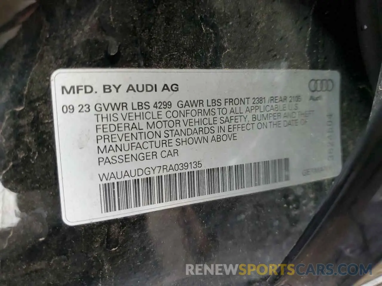 13 fotografías del automóvil dañado WAUAUDGY7RA039135 AUDI A3 2024