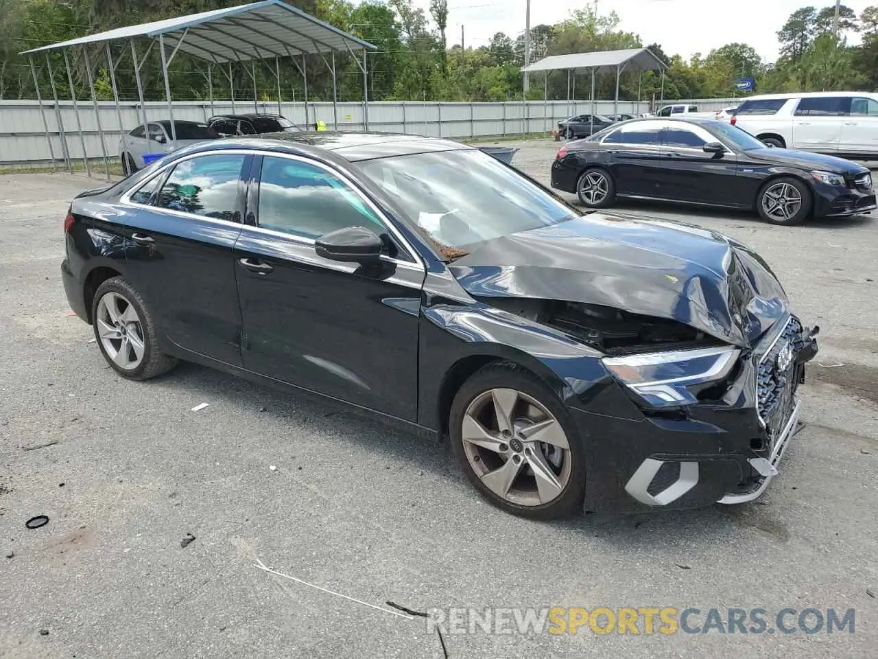 4 fotografías del automóvil dañado WAUGUDGY7RA138483 AUDI A3 2024