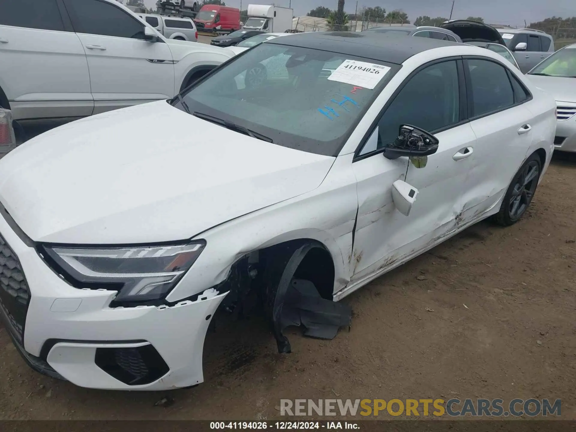 6 fotografías del automóvil dañado WAUGUDGYXRA134735 AUDI A3 2024