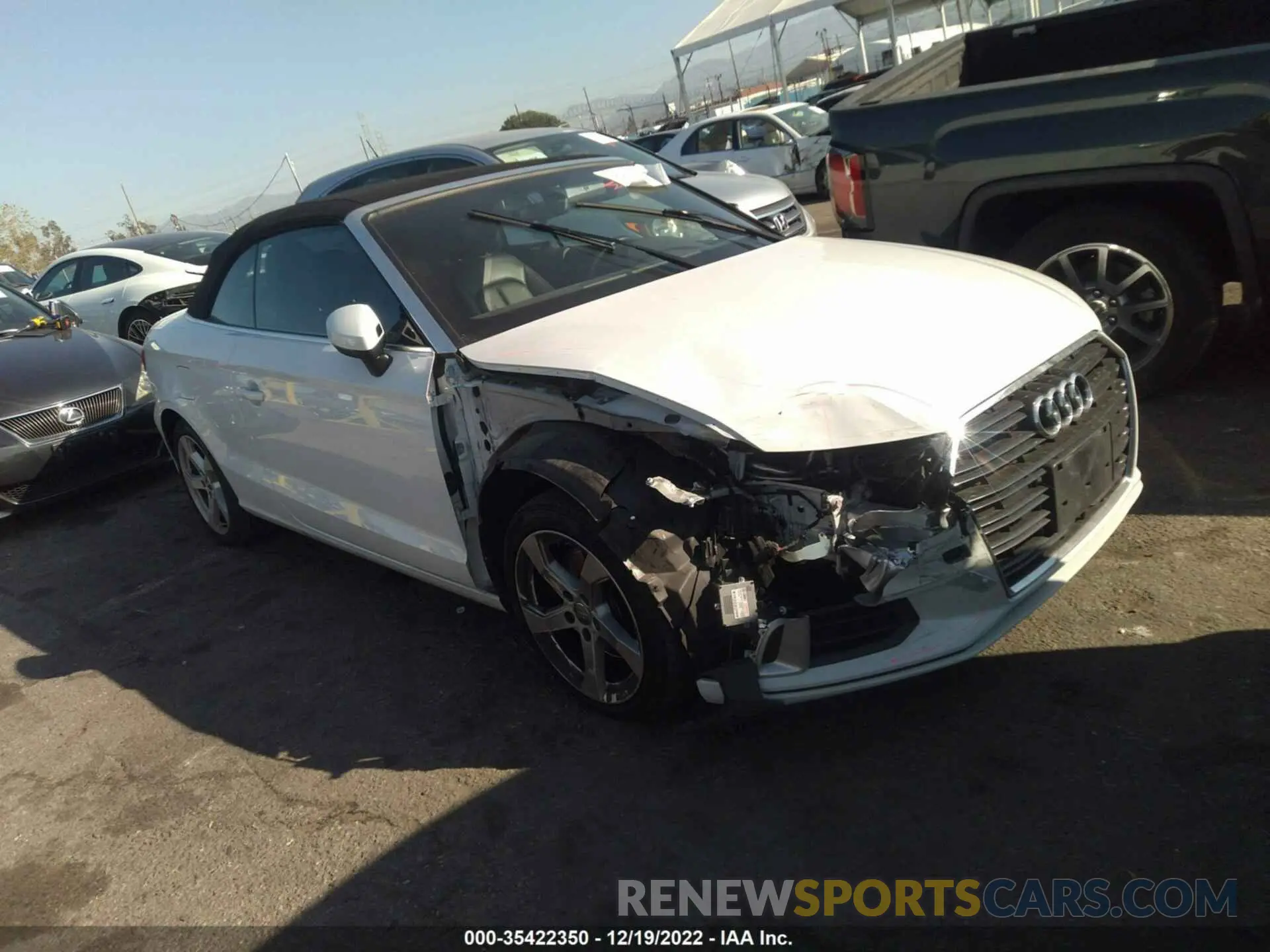 1 fotografías del automóvil dañado WAU6ULFF2K1020613 AUDI A3 CABRIOLET 2019