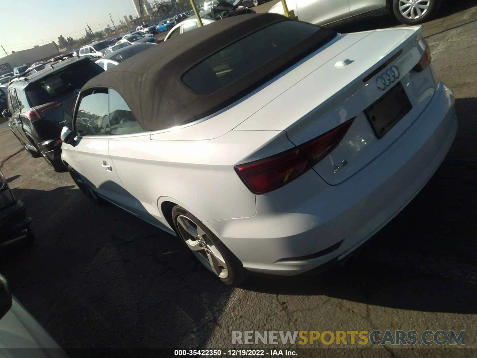 3 fotografías del automóvil dañado WAU6ULFF2K1020613 AUDI A3 CABRIOLET 2019