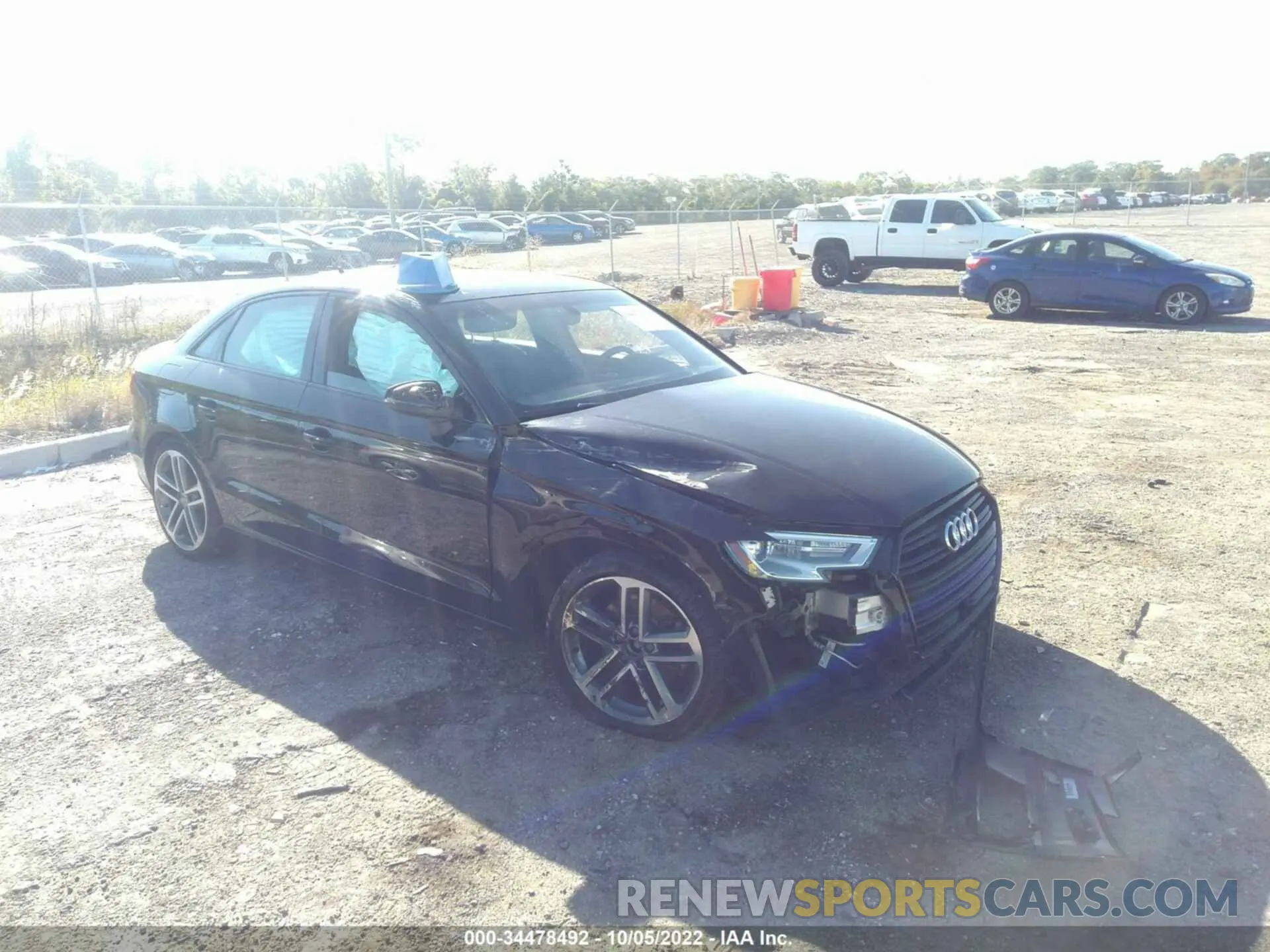 1 fotografías del automóvil dañado WAUAUGFF2KA086029 AUDI A3 SEDAN 2019