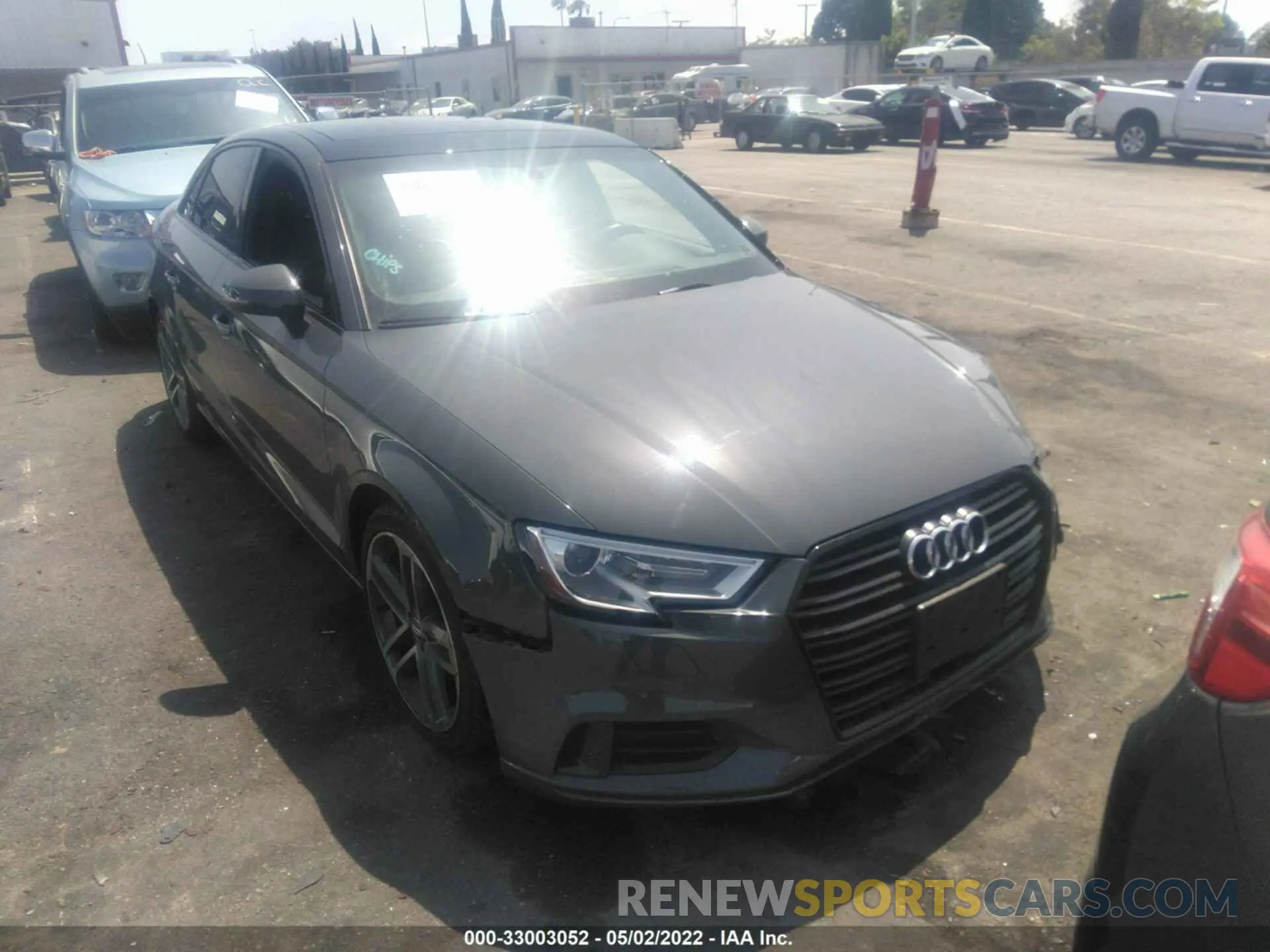 1 fotografías del automóvil dañado WAUAUGFF3KA090087 AUDI A3 SEDAN 2019