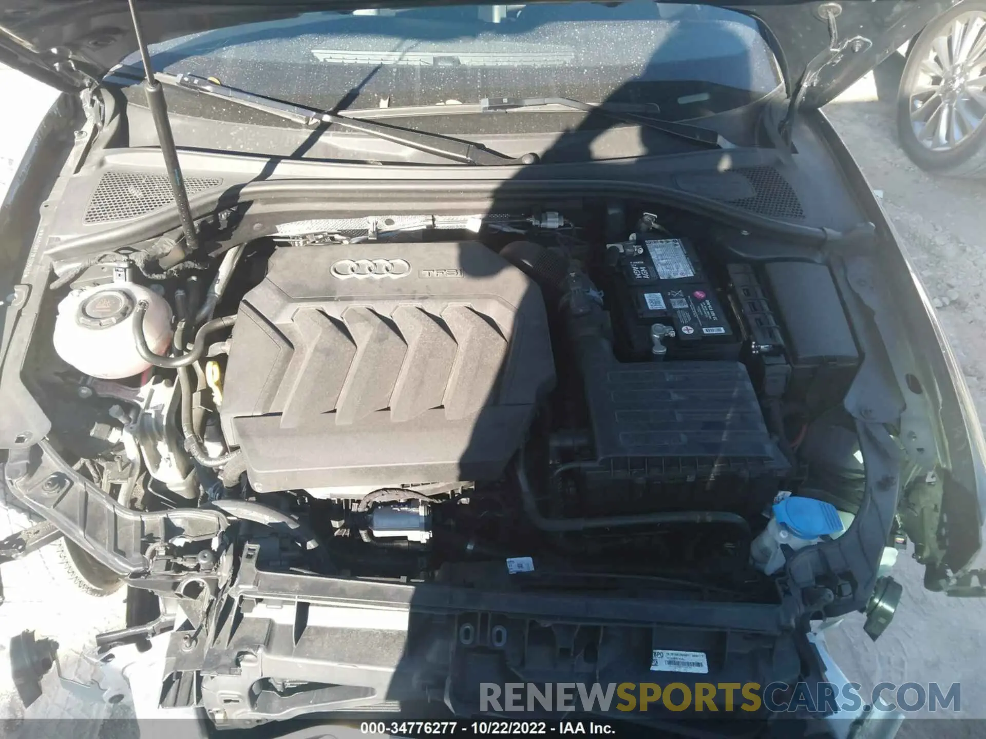 10 fotografías del automóvil dañado WAUGUGFF2K1009347 AUDI A3 SEDAN 2019