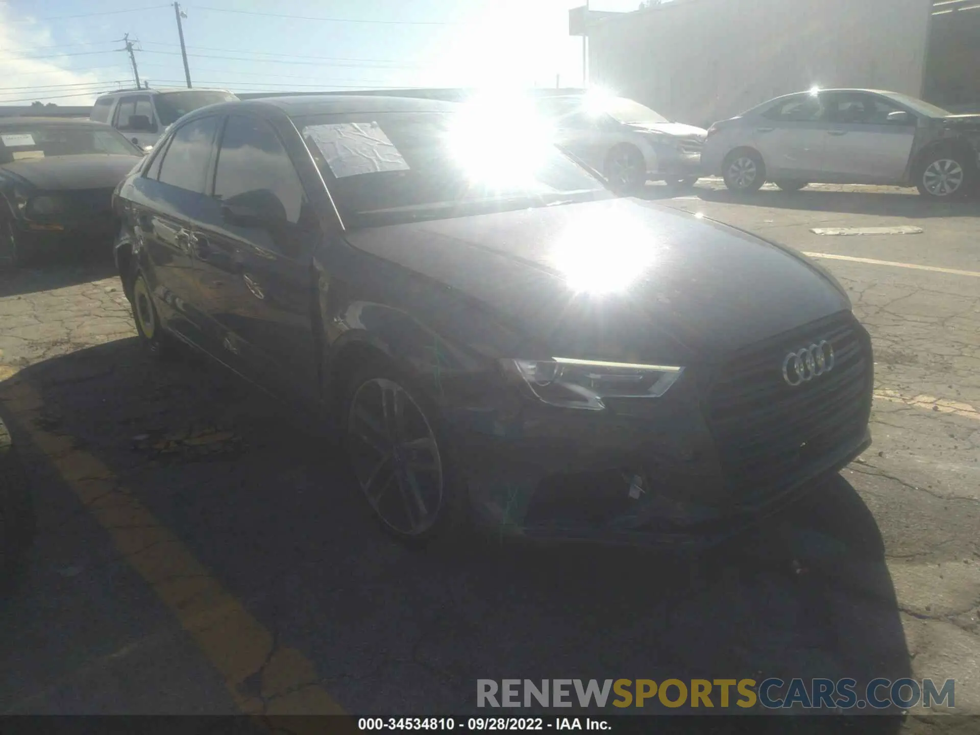 1 fotografías del automóvil dañado WAUAUGFF2LA098313 AUDI A3 SEDAN 2020