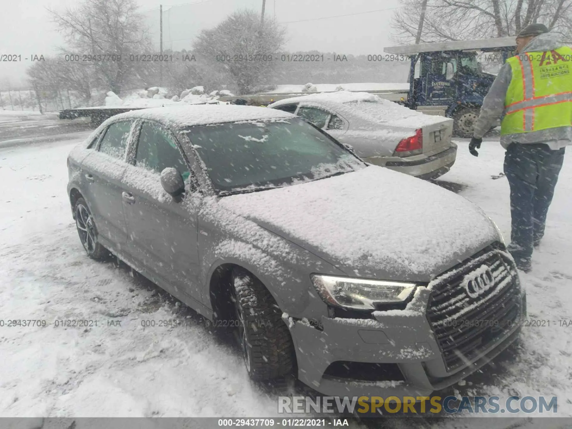1 fotografías del automóvil dañado WAUBEGFF2LA014458 AUDI A3 SEDAN 2020
