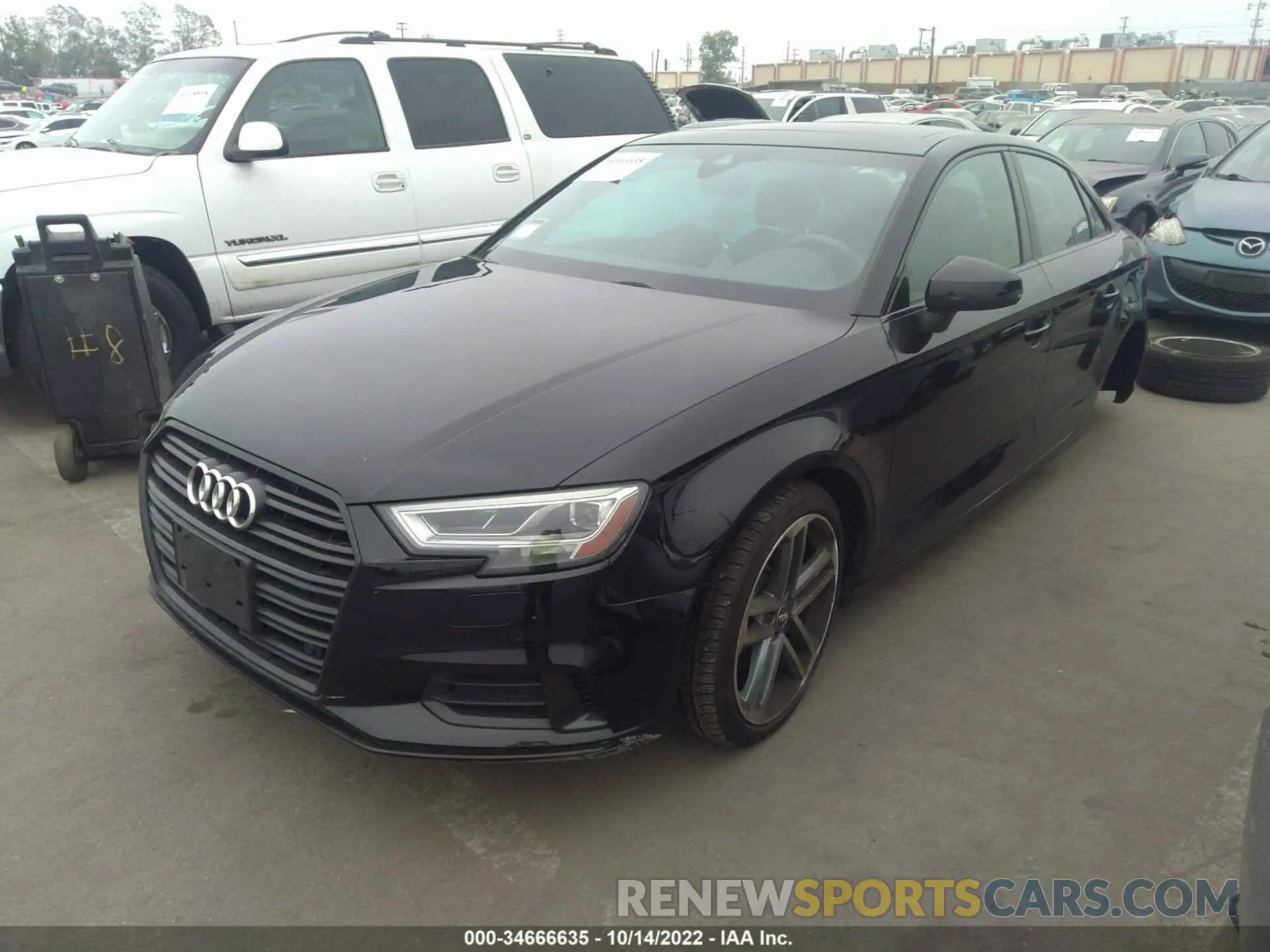 1 fotografías del automóvil dañado WAUCUGFF3LA001922 AUDI A3 SEDAN 2020