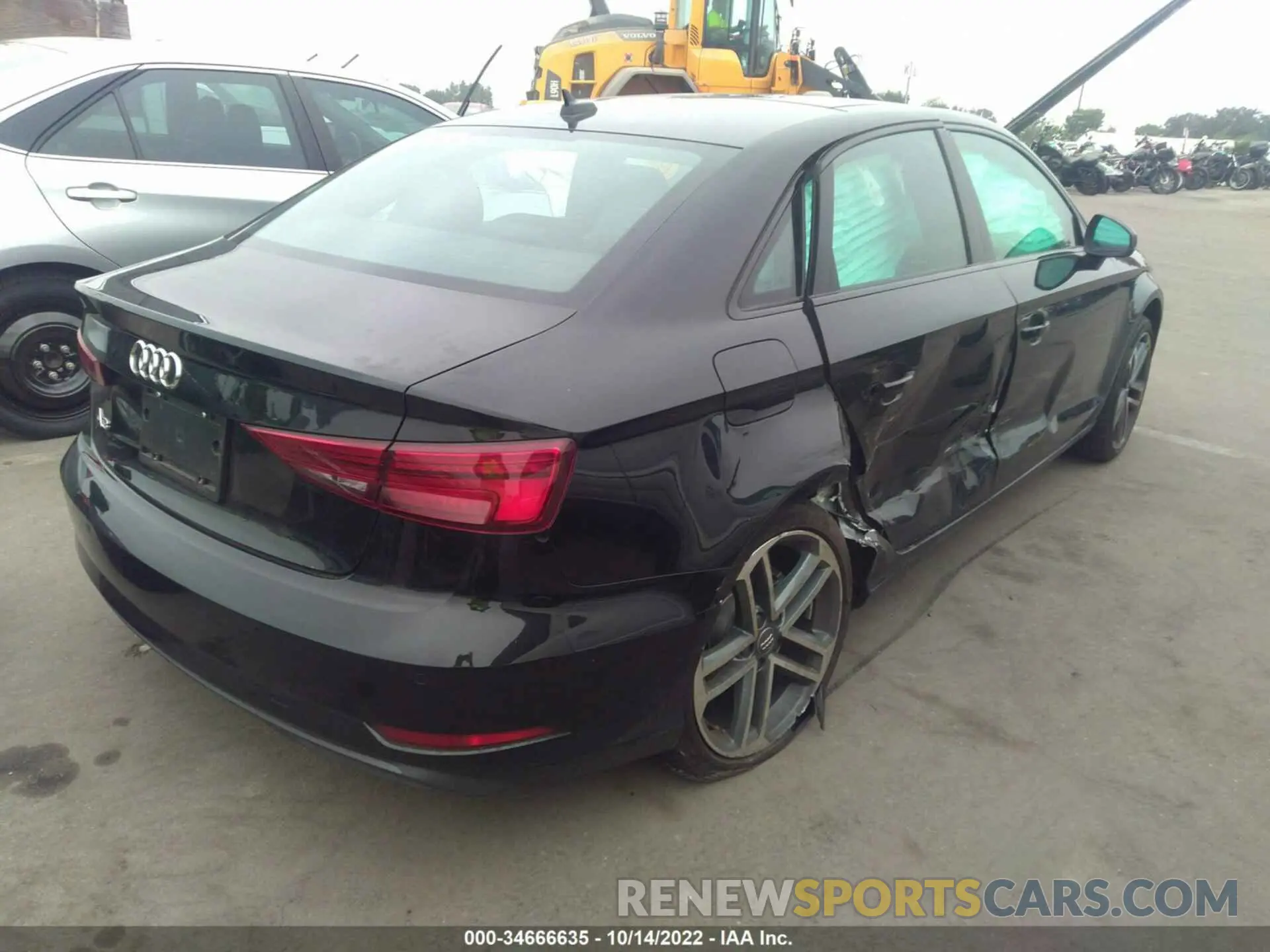 3 fotografías del automóvil dañado WAUCUGFF3LA001922 AUDI A3 SEDAN 2020
