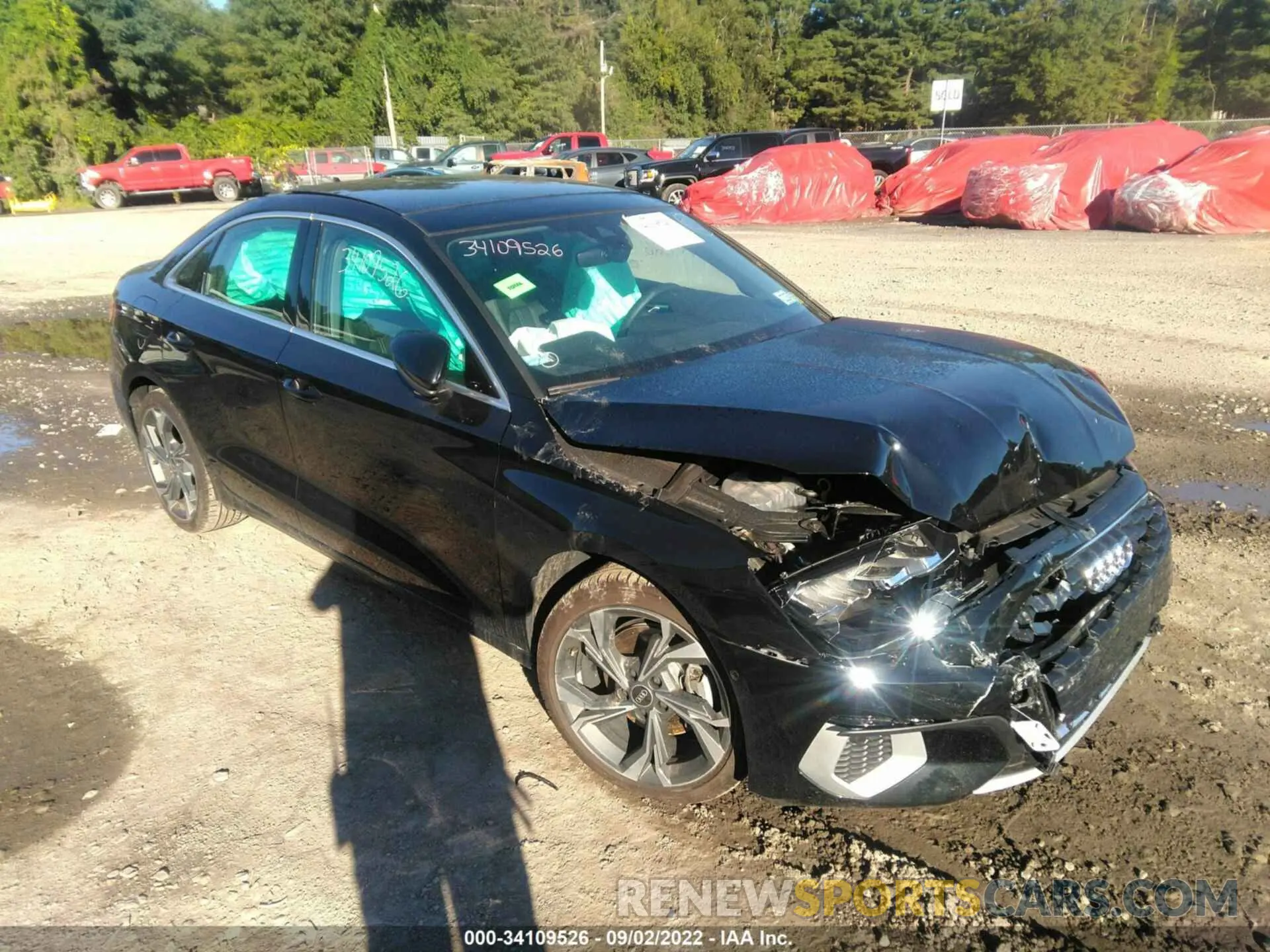 1 fotografías del automóvil dañado WAUGUDGY0NA060140 AUDI A3 SEDAN 2022